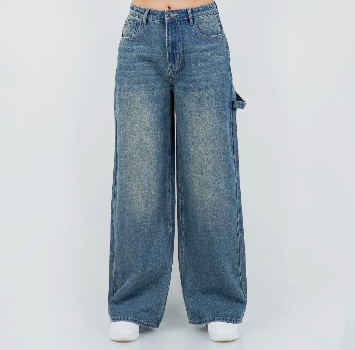 Carpenter Wide Leg Denim Jeans