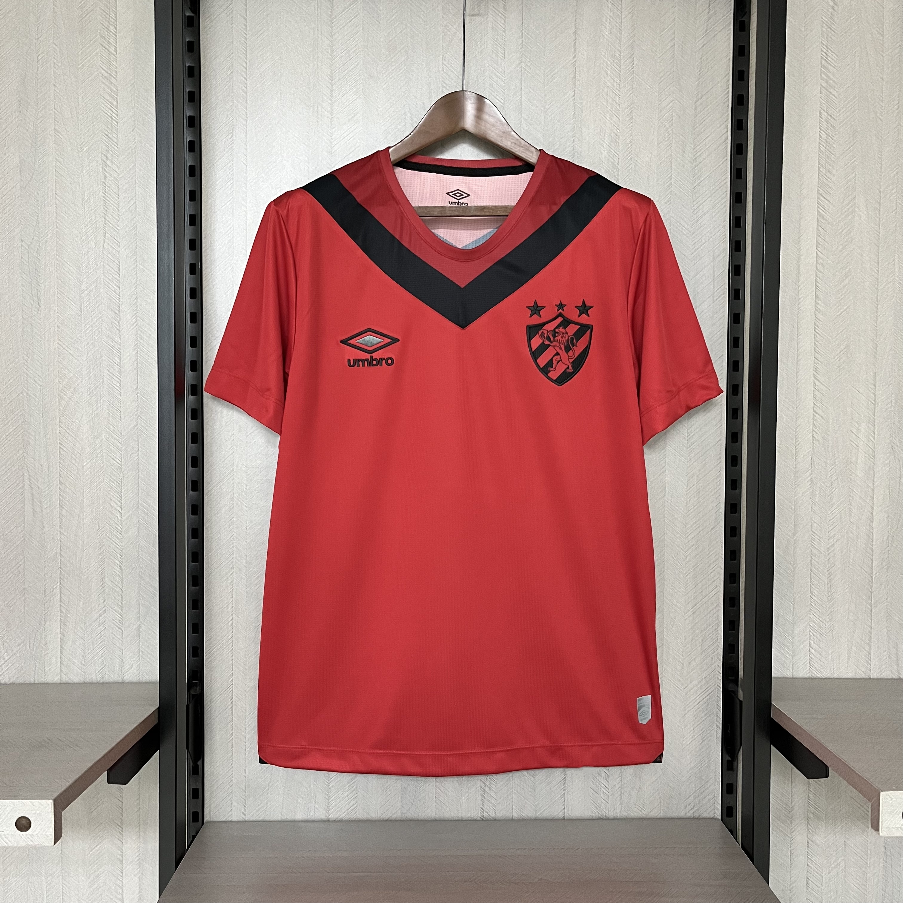 Camisa de futebol vermelha do Sport Recife