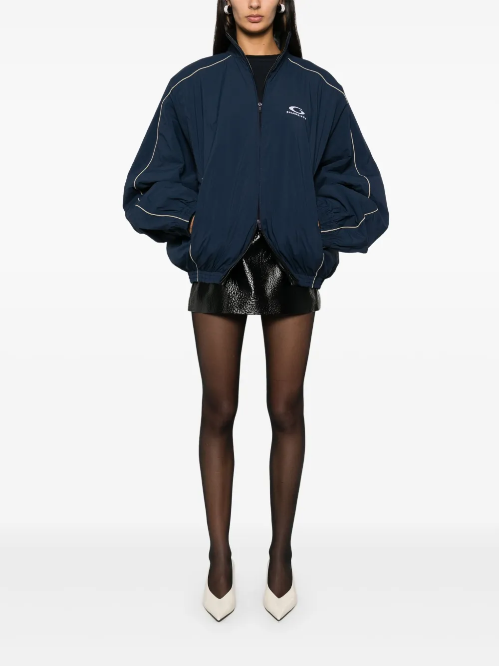 Balenciaga  crinkled track jacket