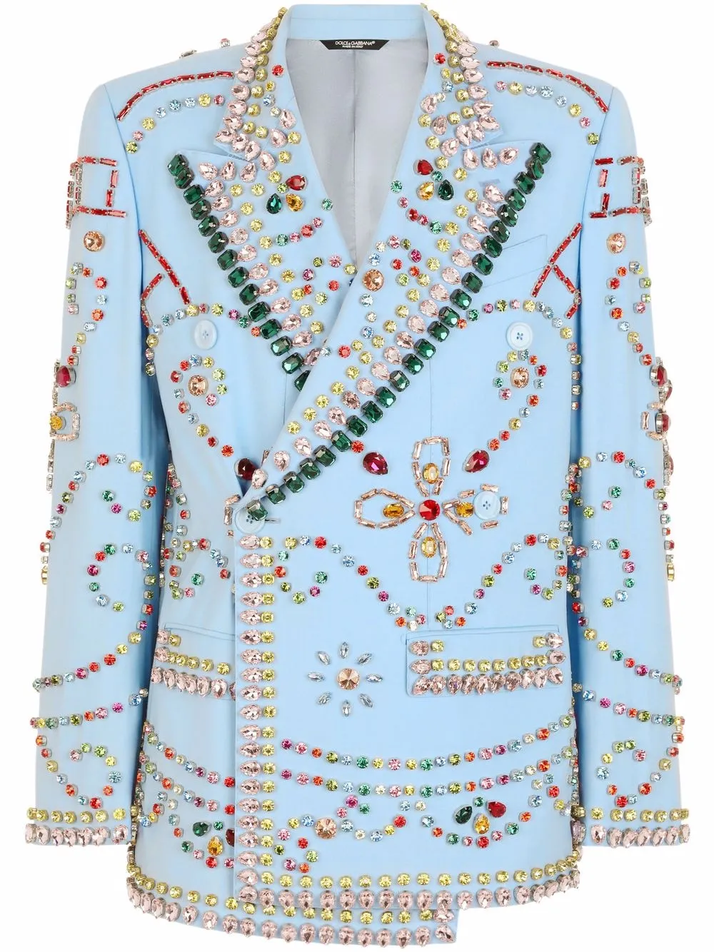 Dolce & Gabbana  Sicilia-fit embellished double-breasted blazer