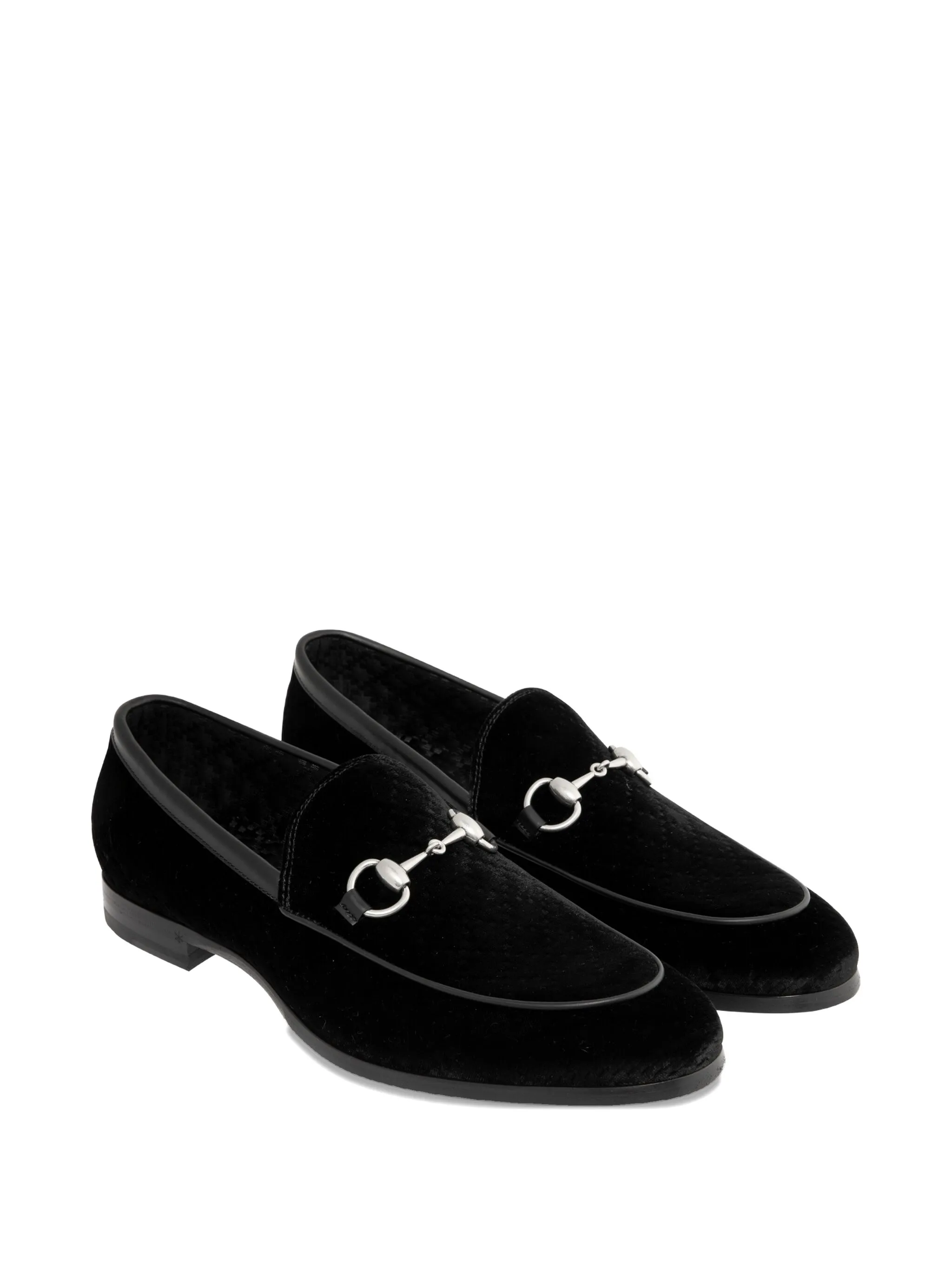  Gucci Black Velvet Loafers