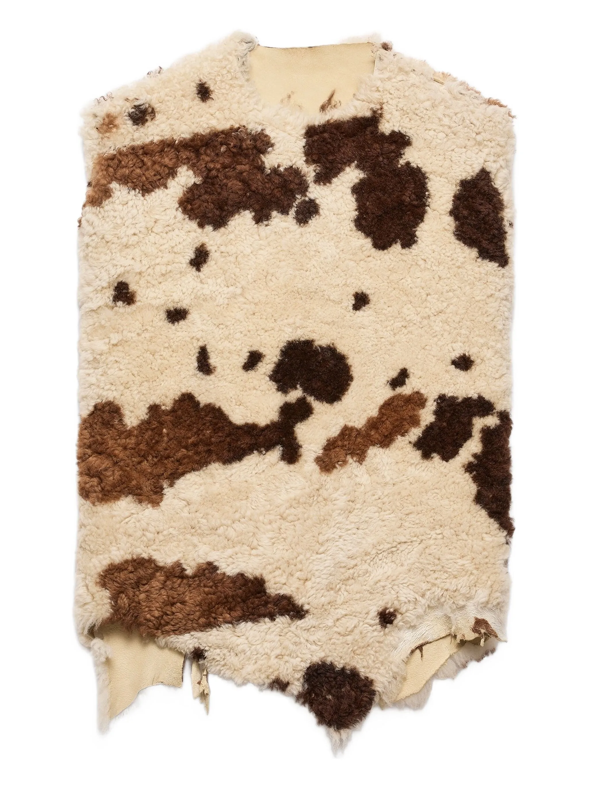 Prada  sheepskin irregular-hem vest
