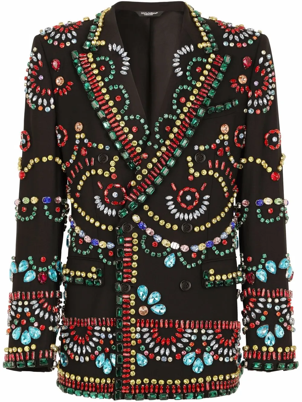Dolce & Gabbana  Sicilia-fit embellished double-breasted blazer