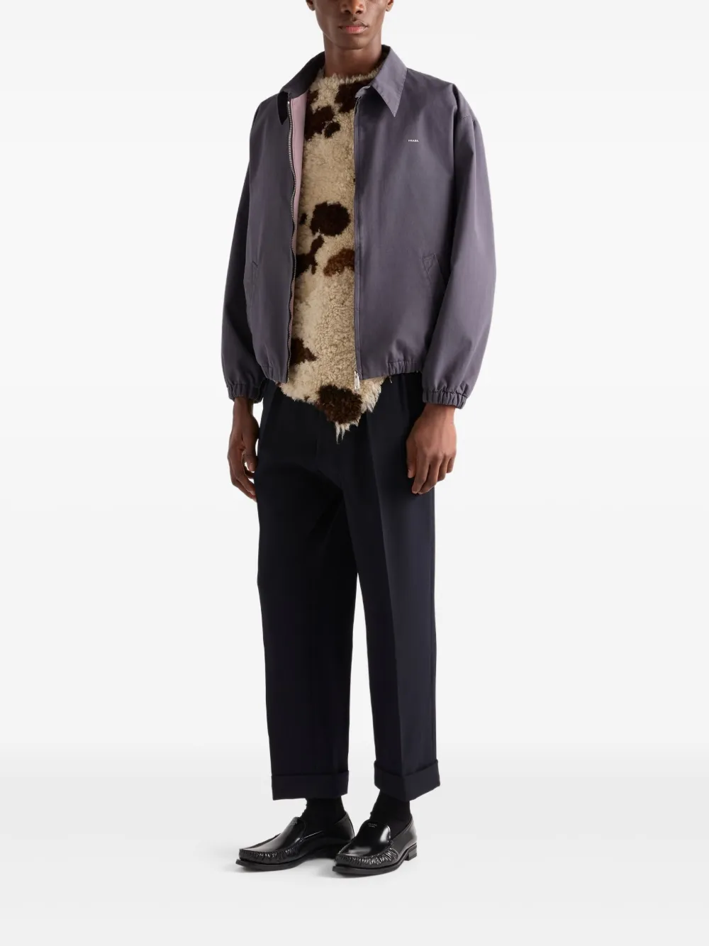 Prada  sheepskin irregular-hem vest