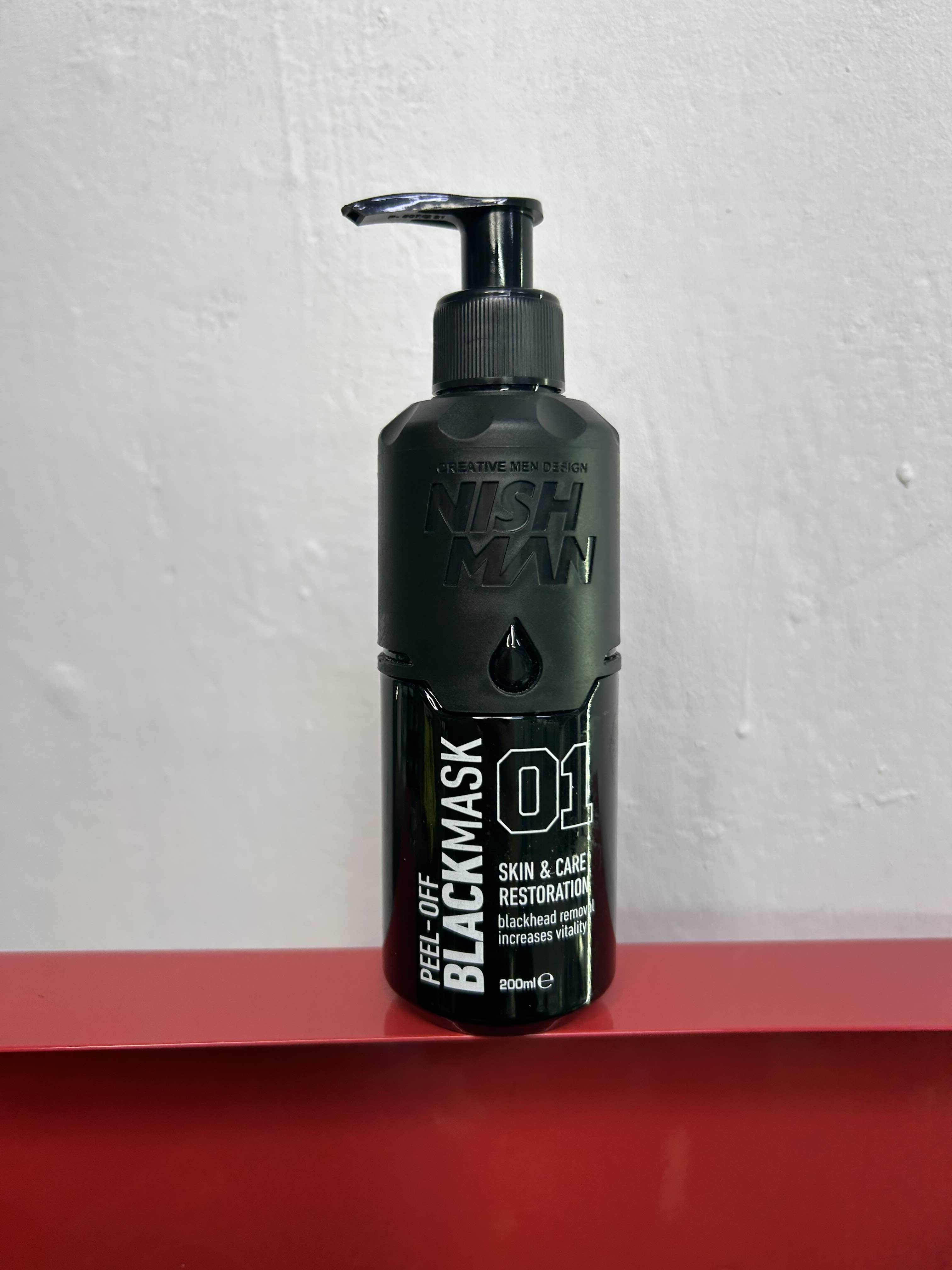 NishMan 01 mascarilla puntos negros (negra)