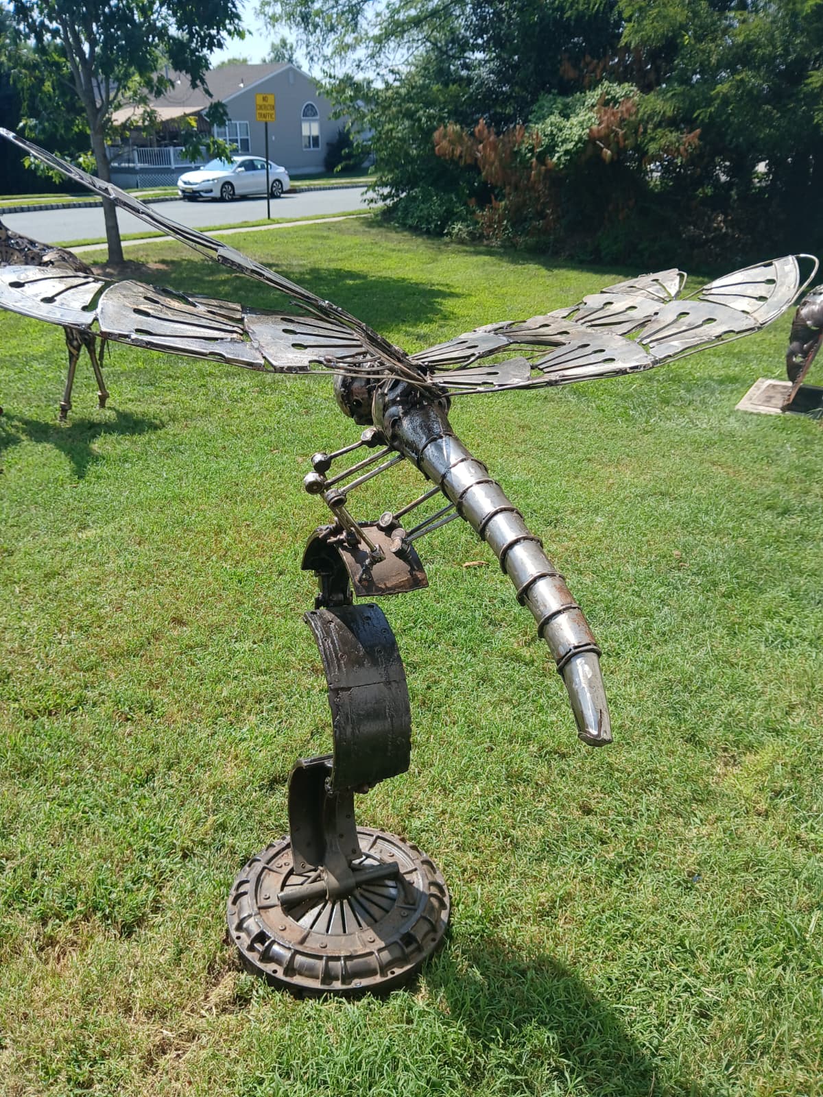 Car Parts  Dragonfly Sculpture
