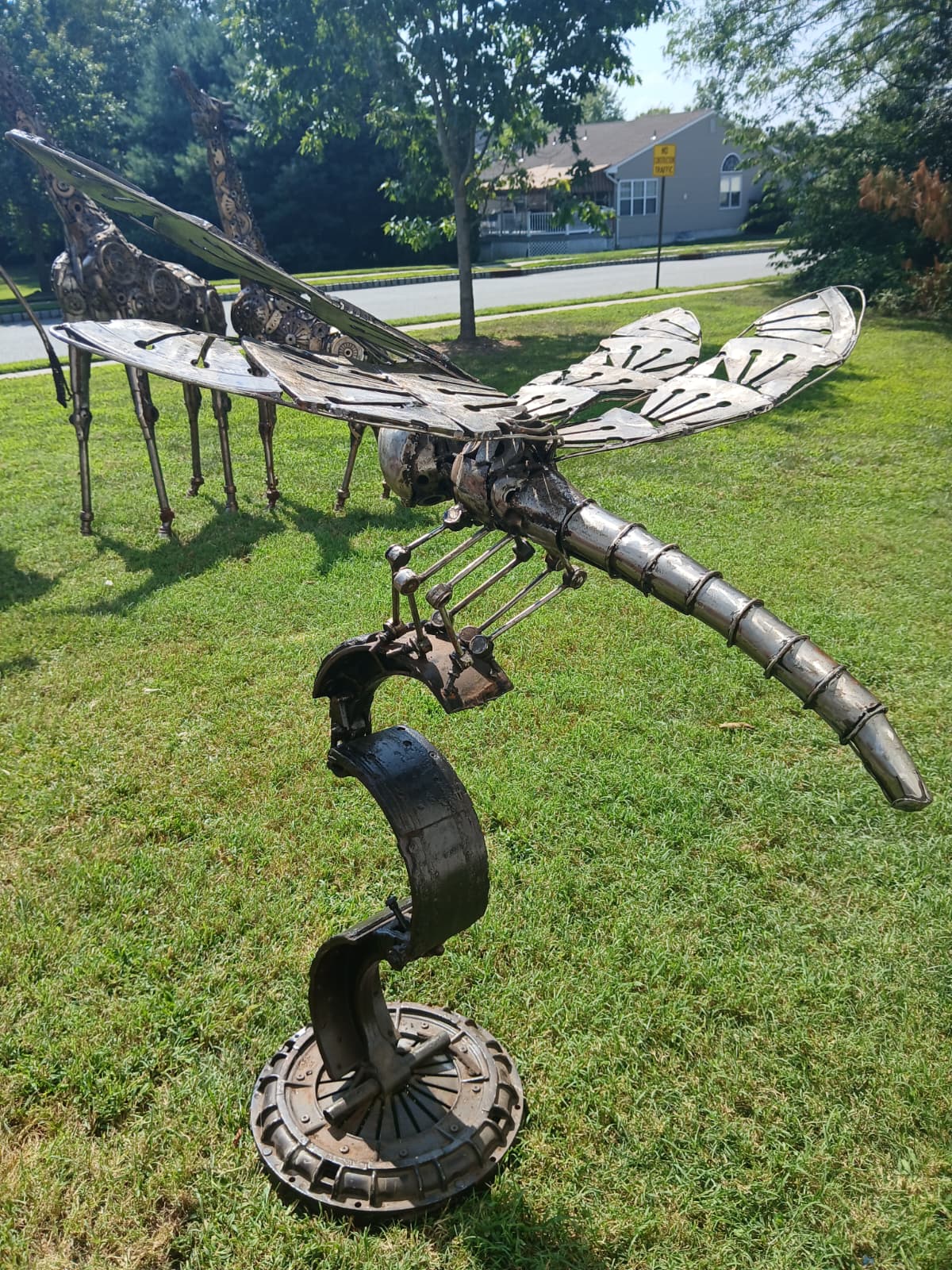 Car Part Dragonfly Sculpture