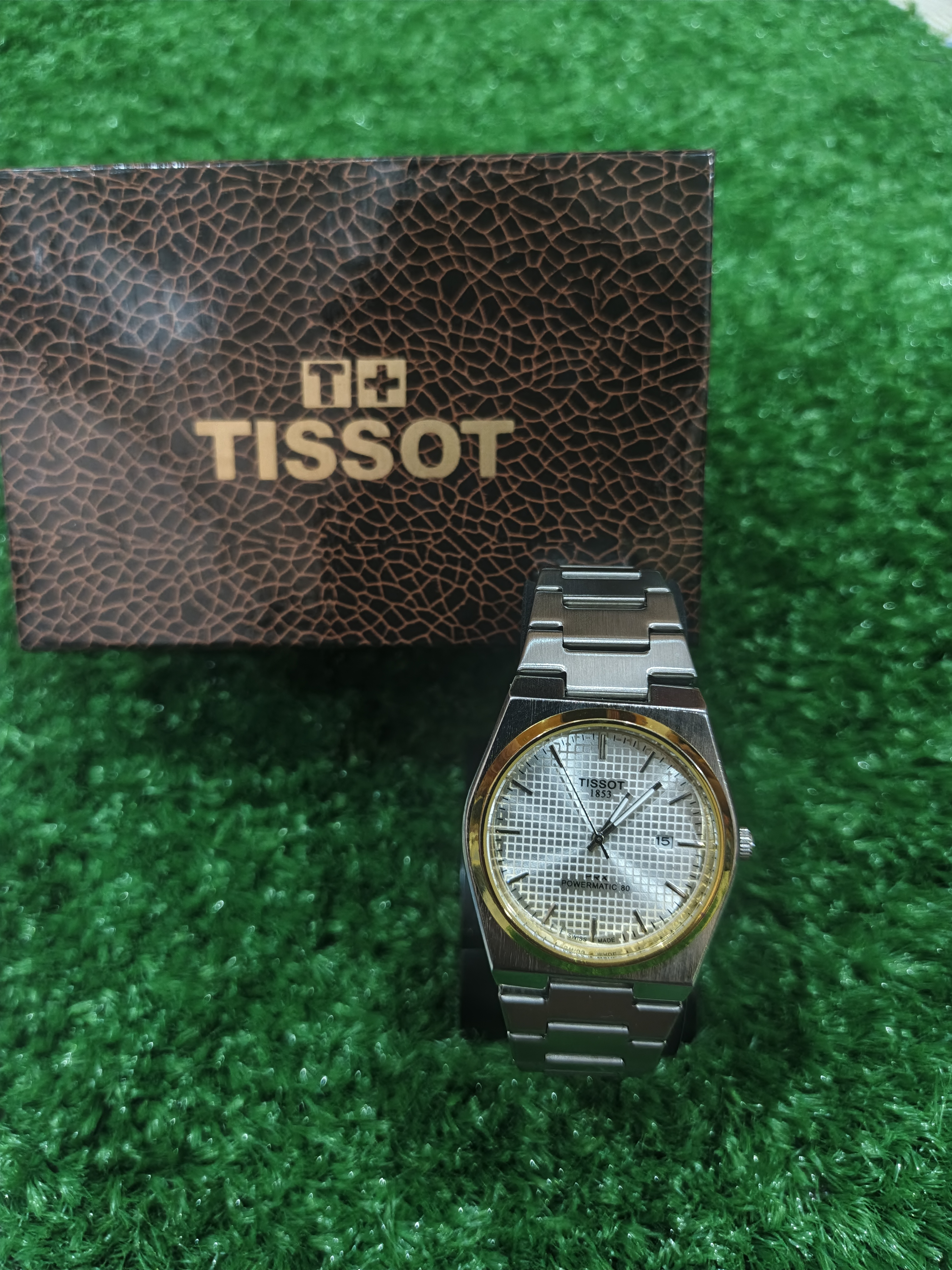 Tissot PRX Powermatic 80 Grey Stainless Steel Silver Dial Automatic Watch for Men's