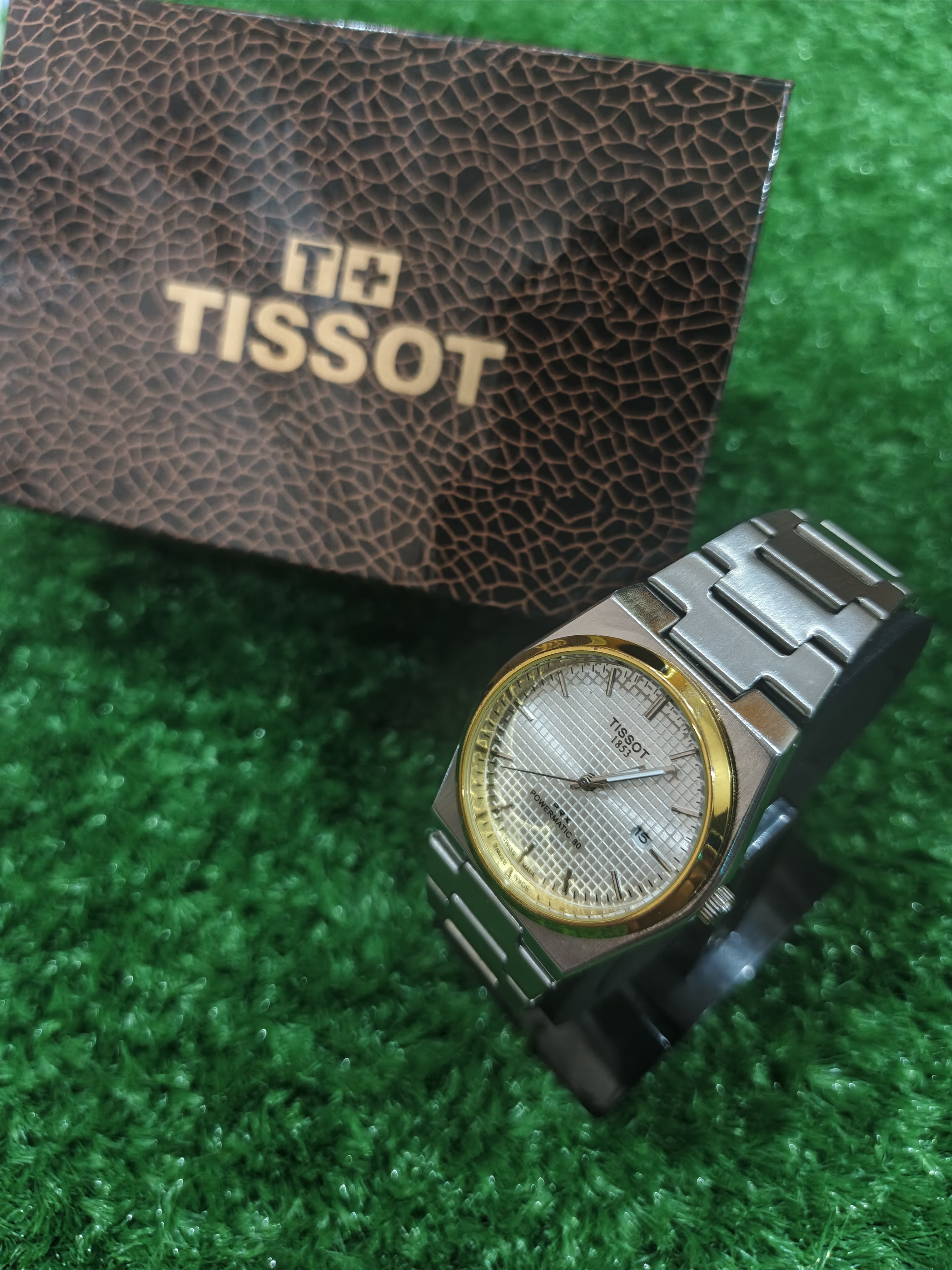 Tissot PRX Powermatic 80 Grey Stainless Steel Silver Dial Automatic Watch for Men's