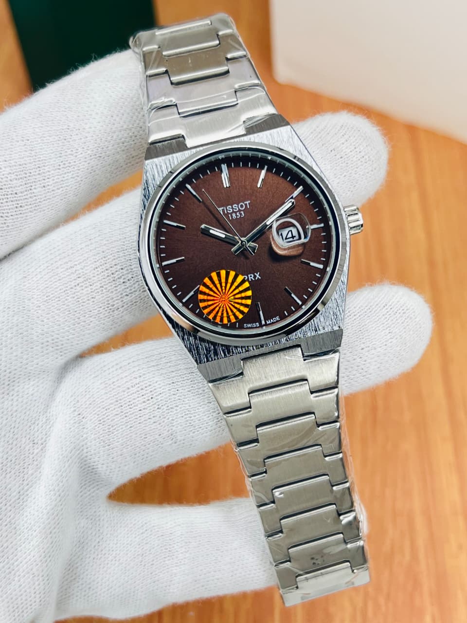 Tissot PRX Brown Dial | Stainless Steel | Men's Quartz Watch