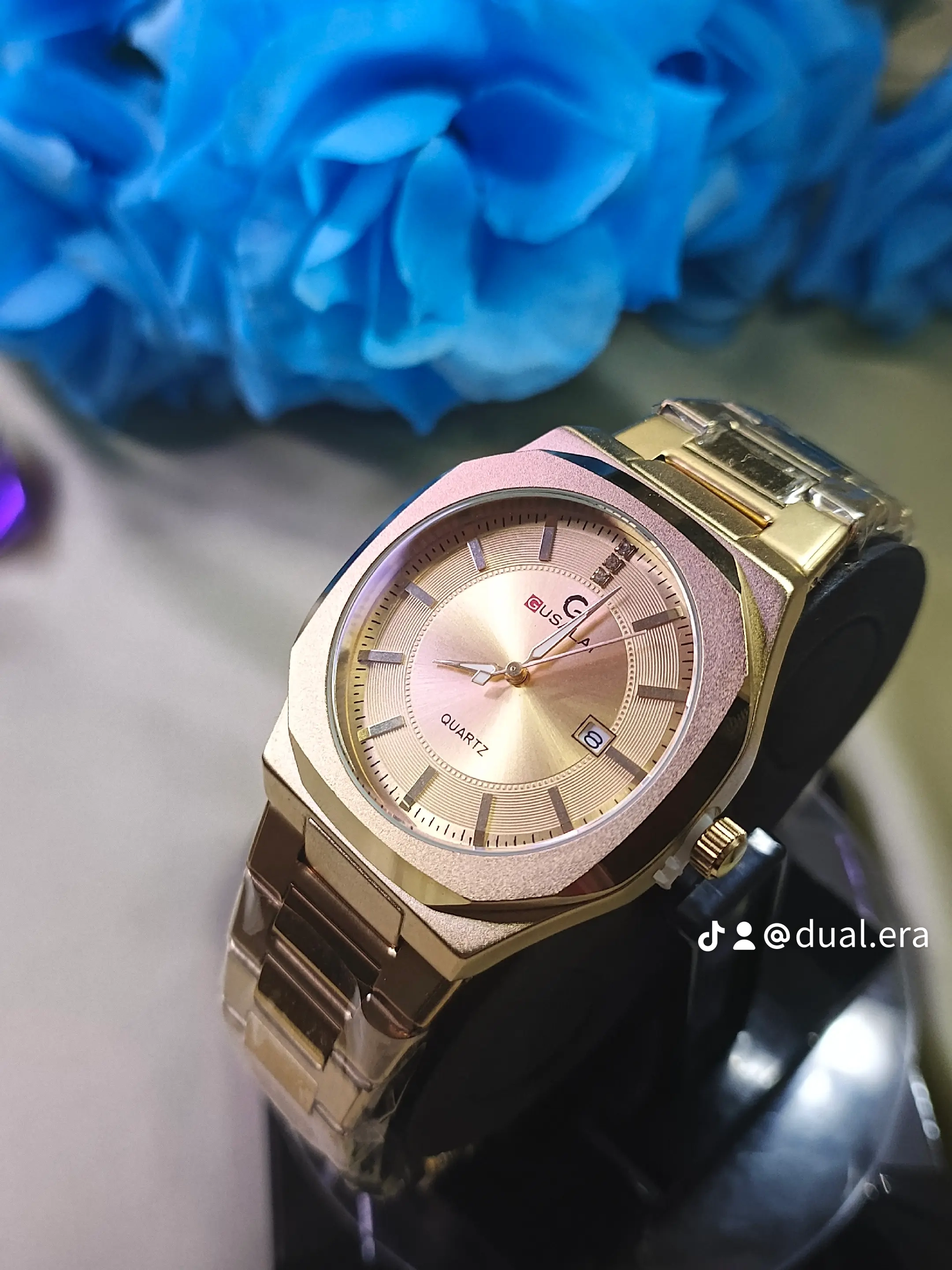 Gold-Tone Quartz Wristwatch