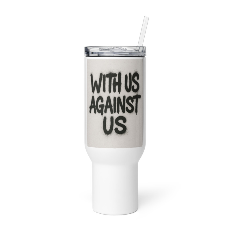 Travel mug with a handle