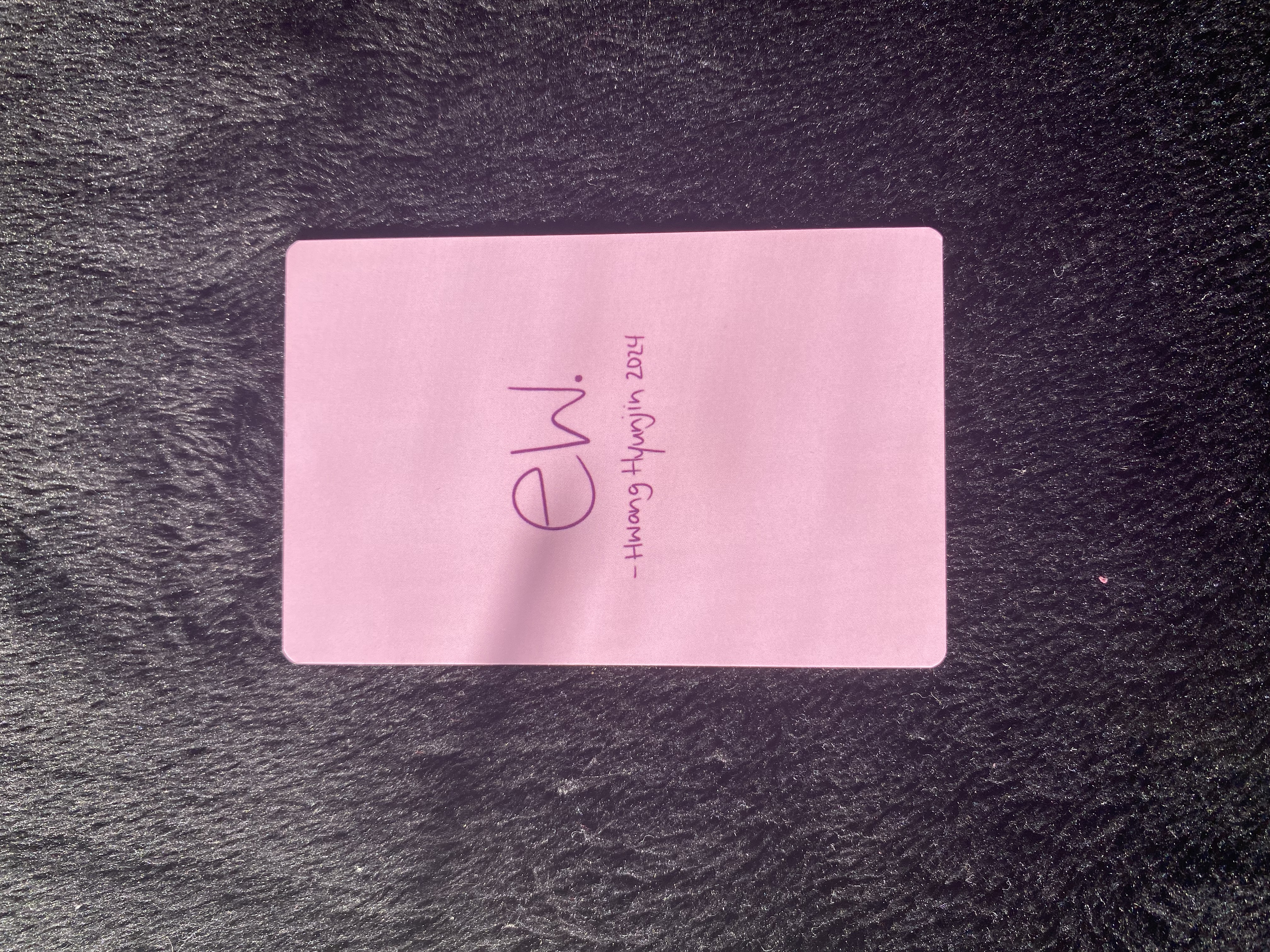 Stray Kids Hyunjin Ew Photocard