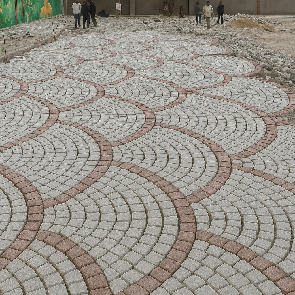 Red Granite Cobble Stone