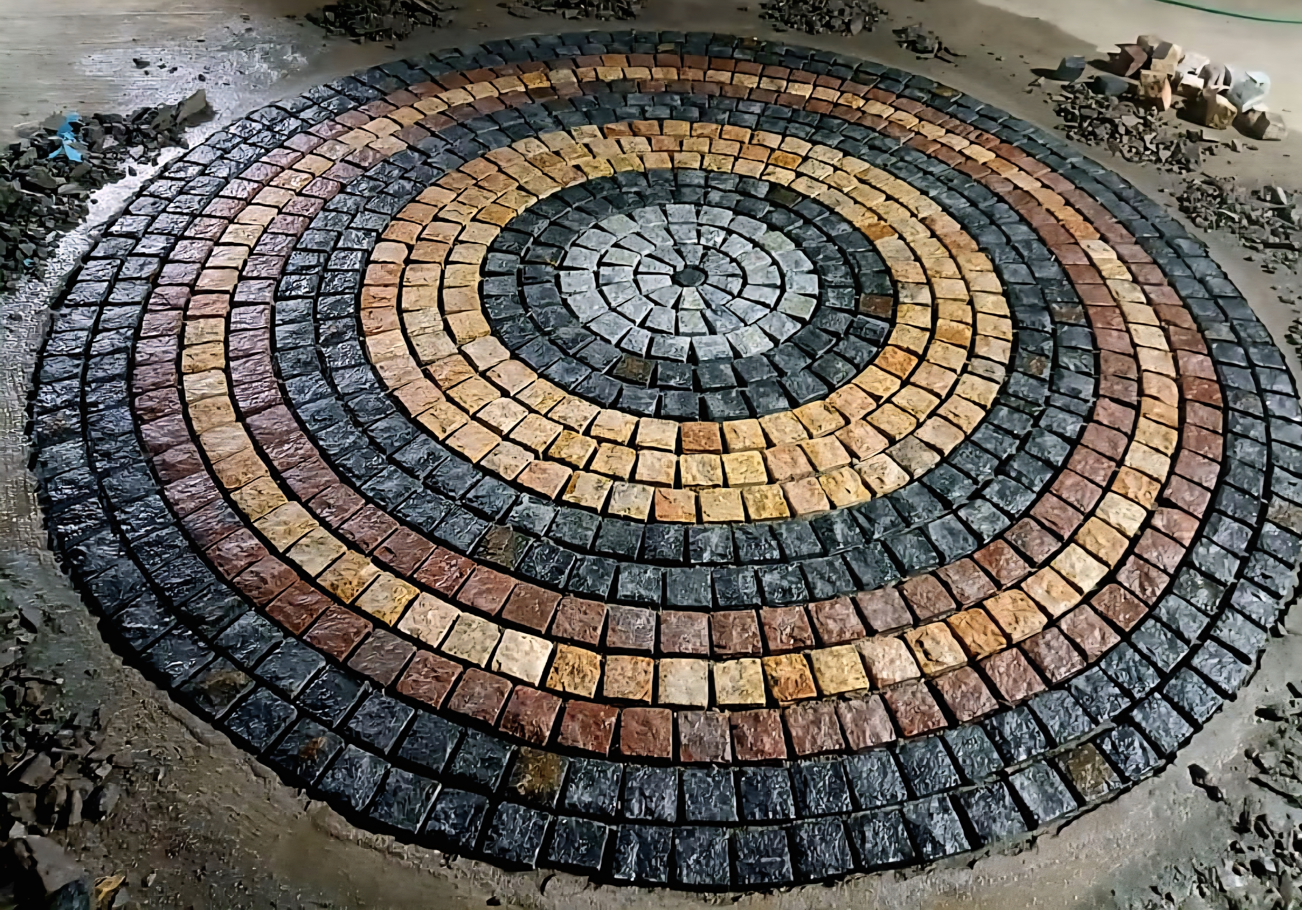 Granite cobble stones 