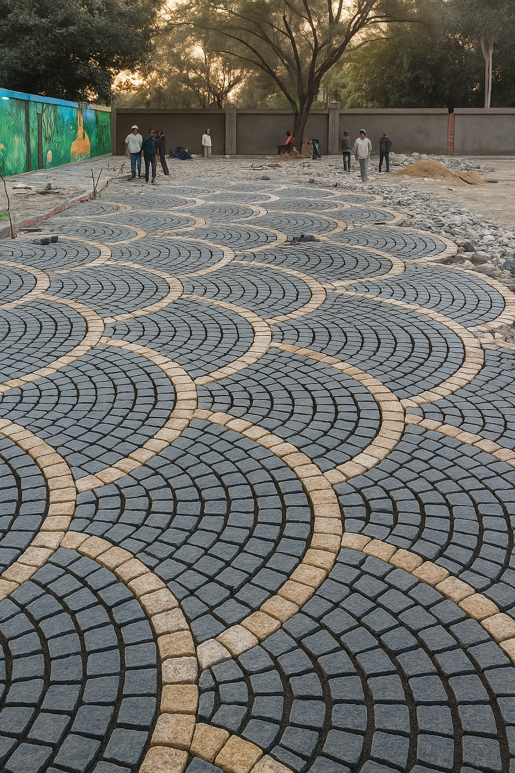 Black granite Cobblestone