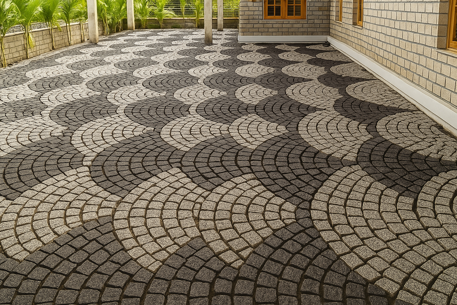 Black granite Cobblestone