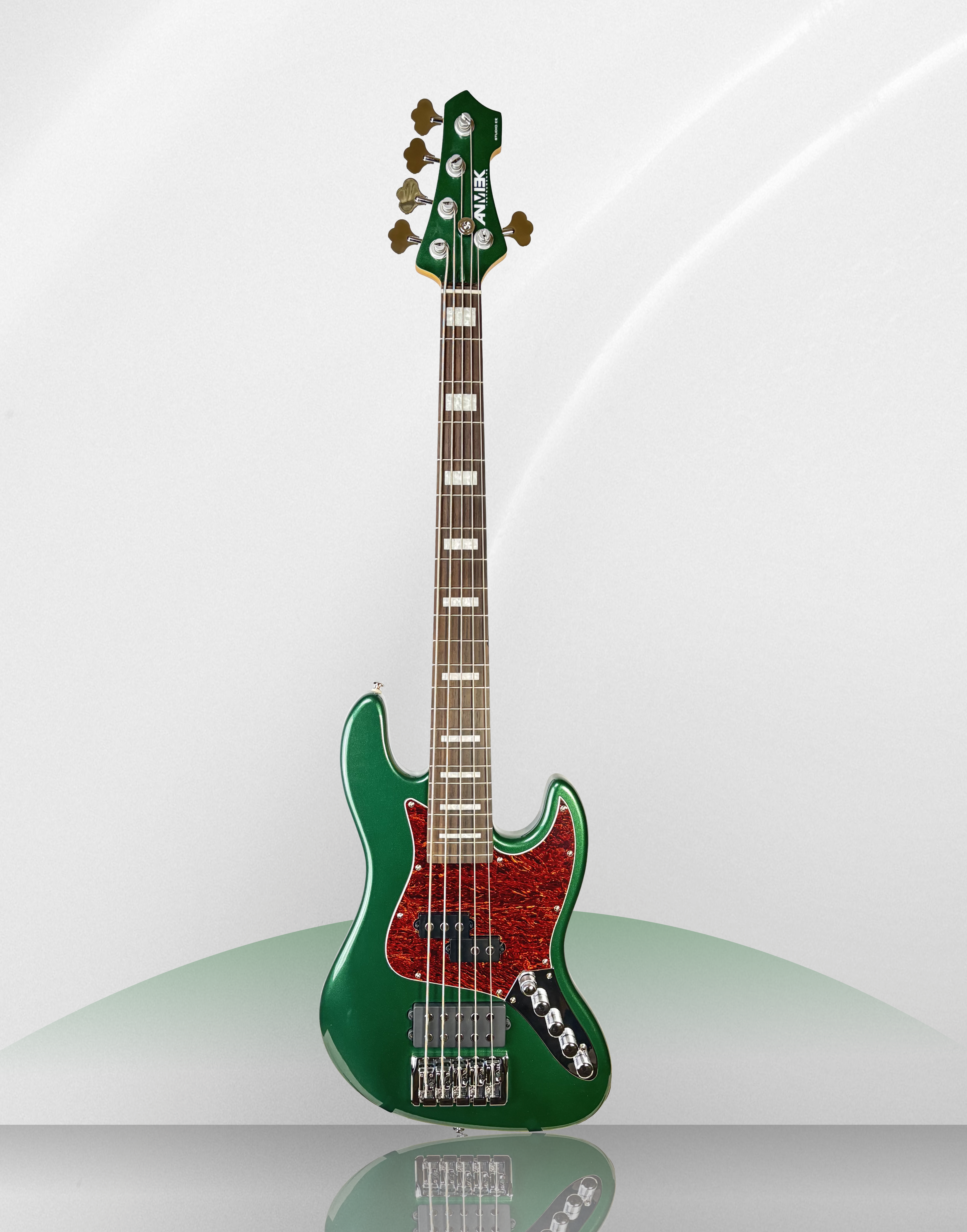 Bajo Eléctrico ANMIEK JBEA 5 Cuerdas - Green Tortoiseshell