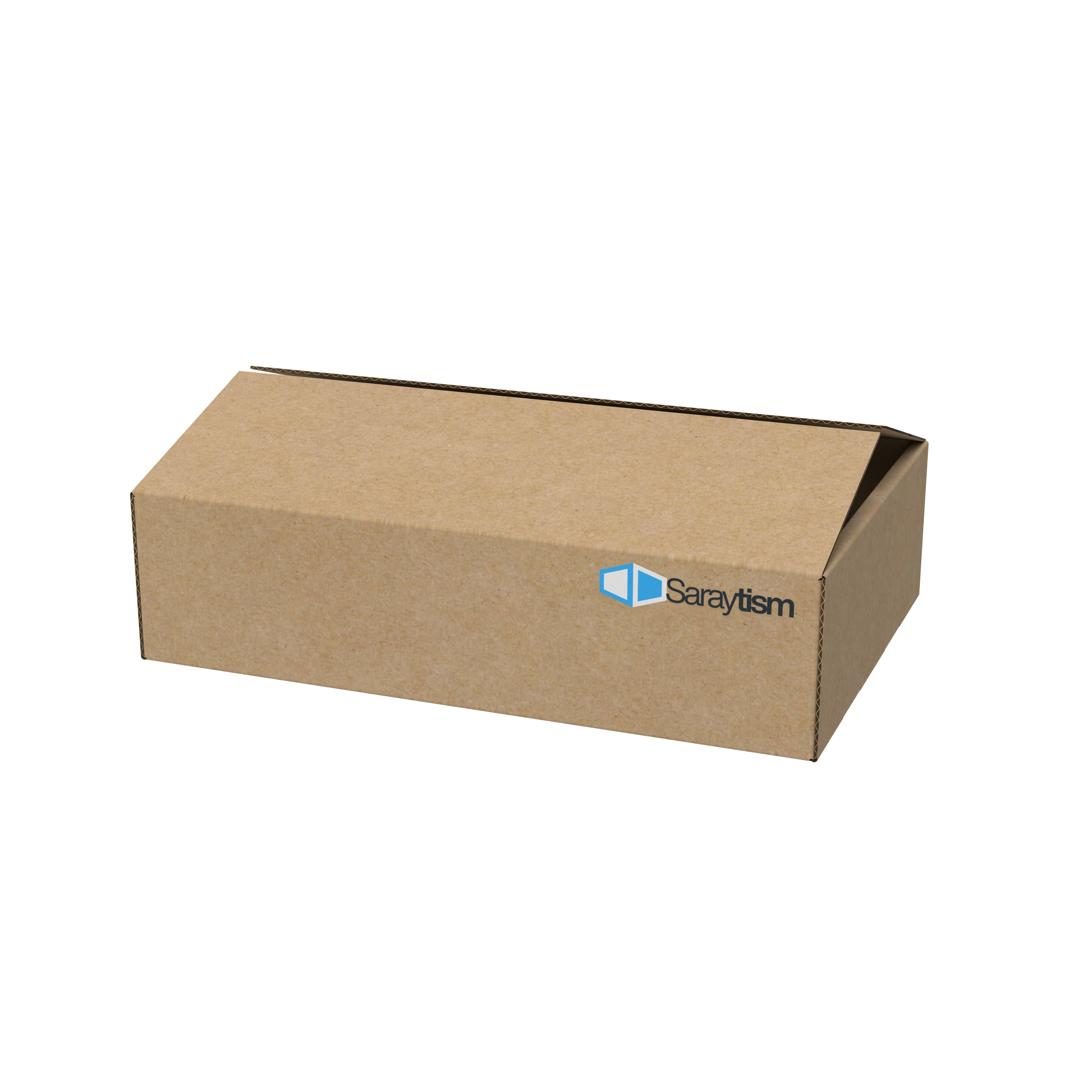 Saraytism 12 x 8 x 3 inch 3 Ply Corrugated Cardboard Brown Box for Mailing (Pack of 5, 25 & 100)