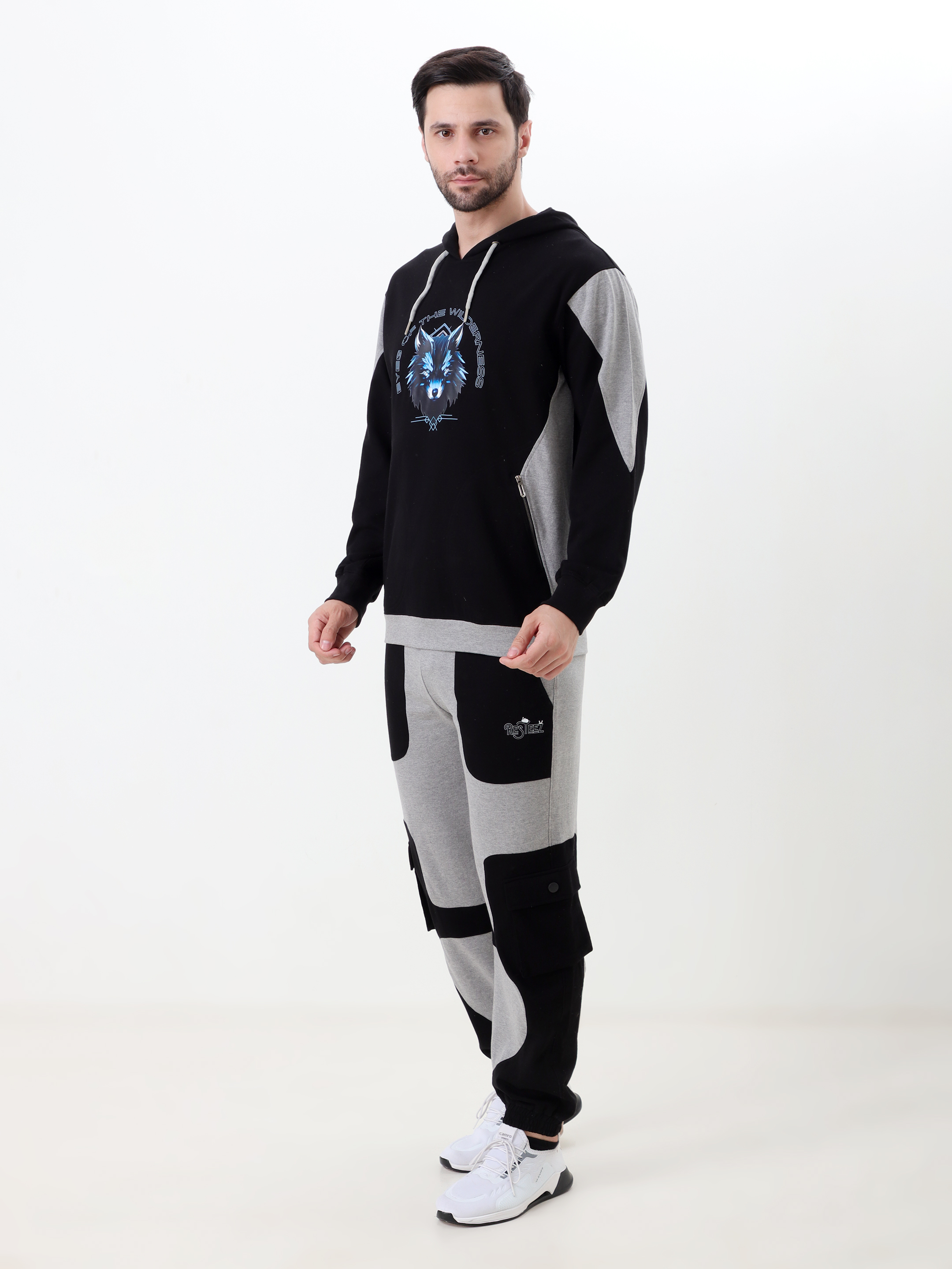 Men's Black and Gray Tracksuit