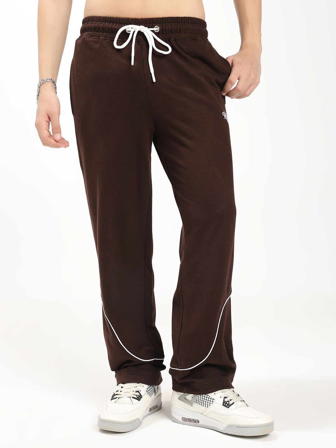 Brown Casual Track Pants