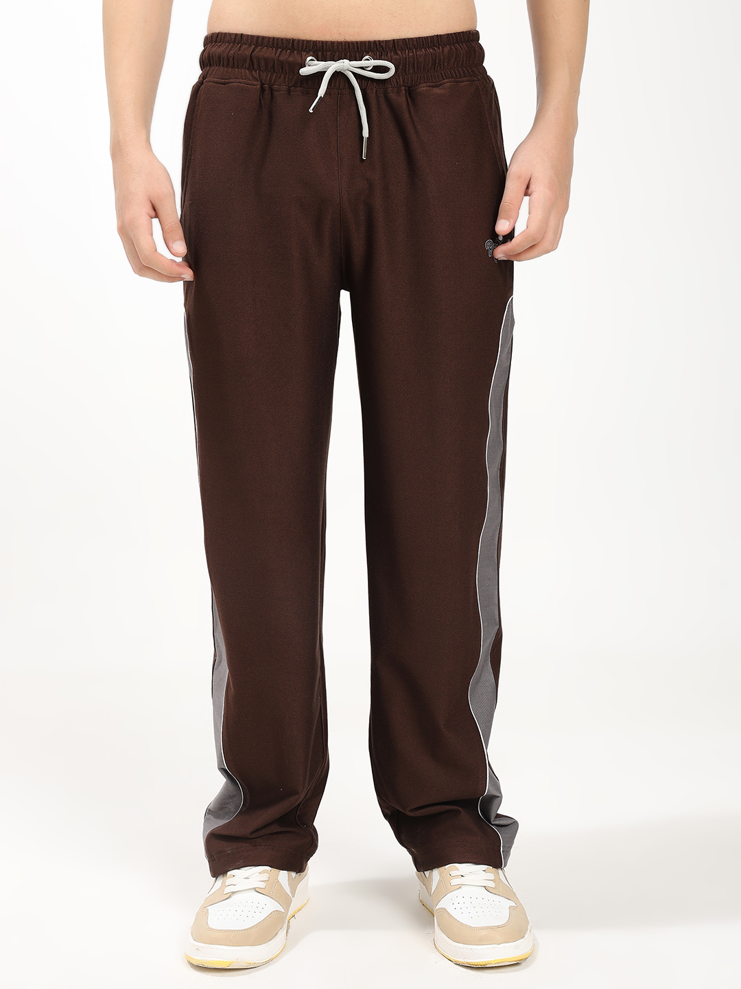 Brown Athletic Track Pants