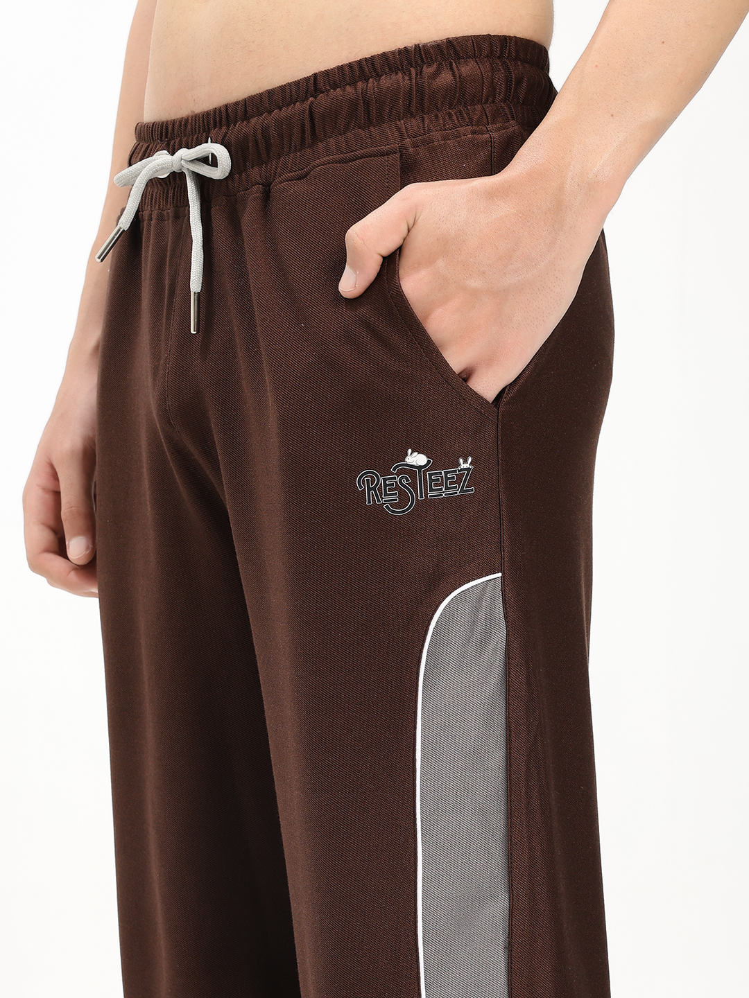 Brown Athletic Track Pants