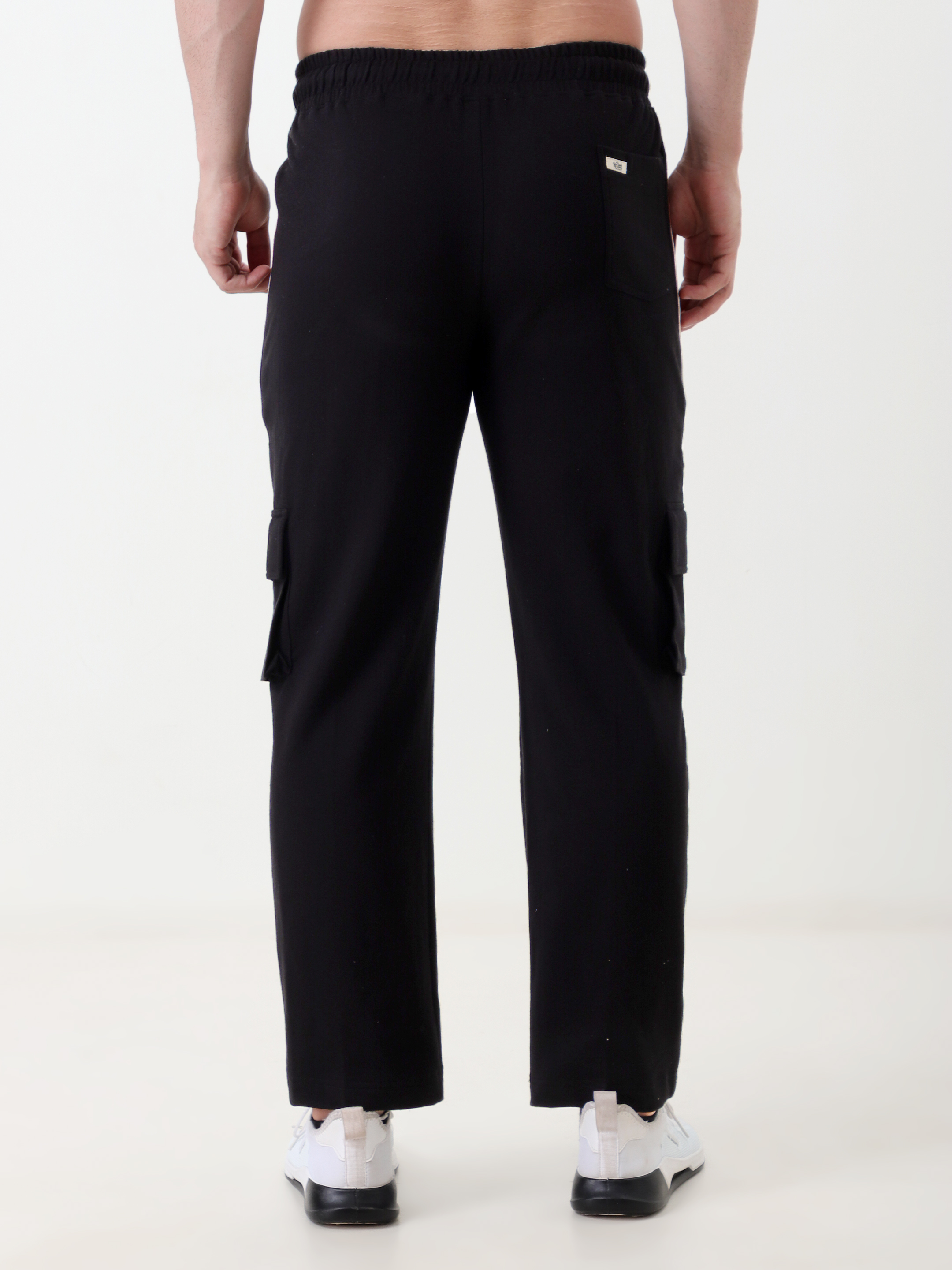 Black Cargo Jogger Pants