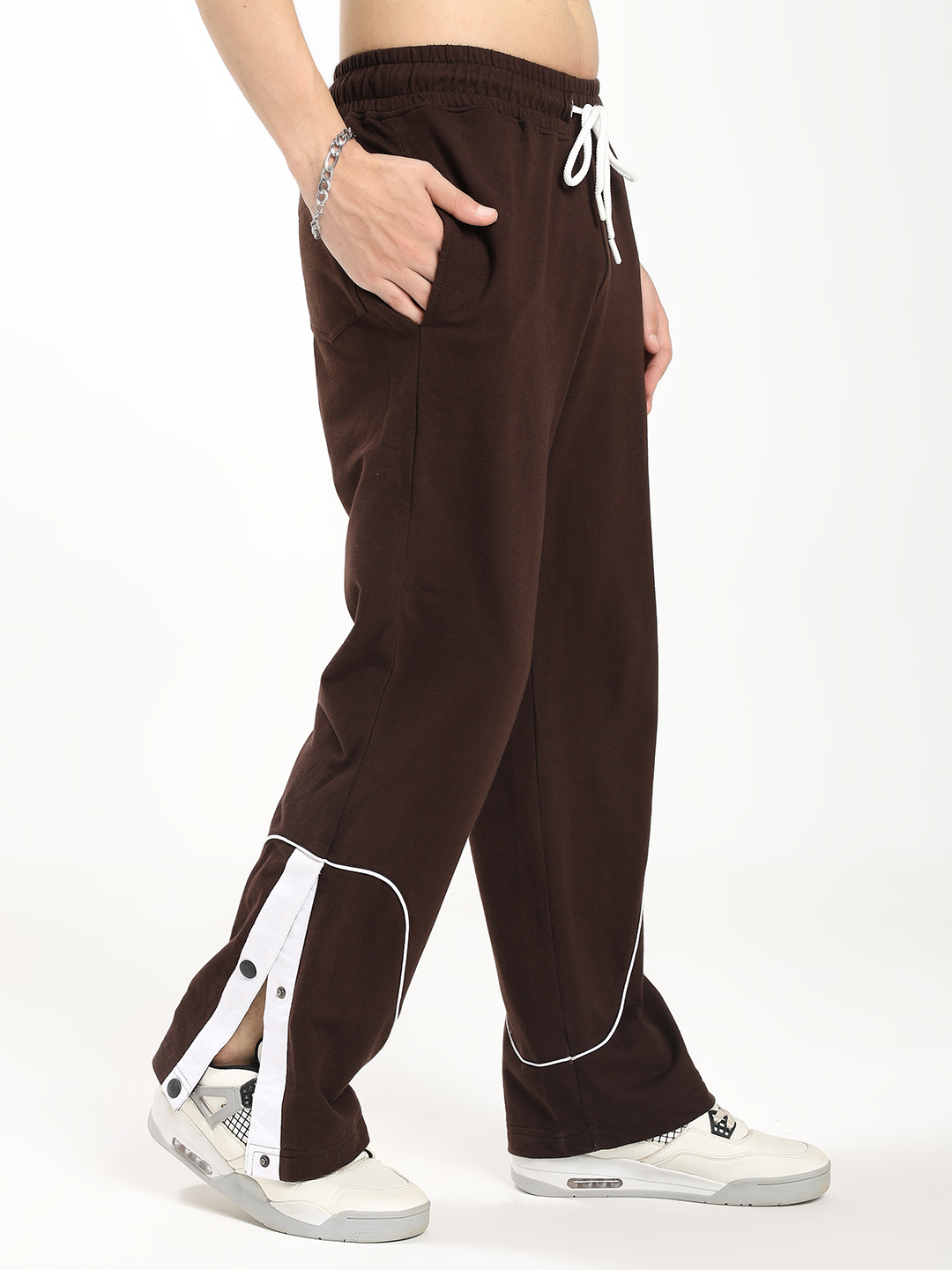 Brown Casual Track Pants