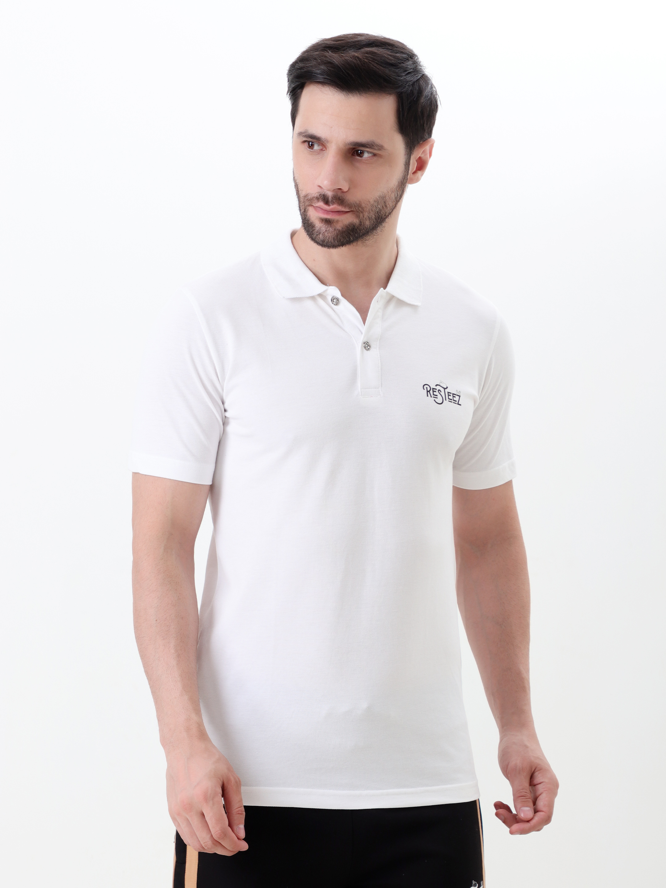 White Resteez Polo Shirt