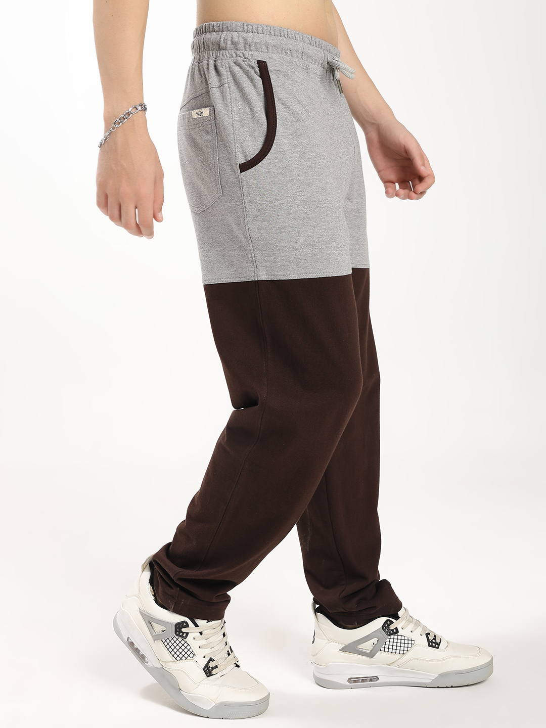 Two-tone jogger pants