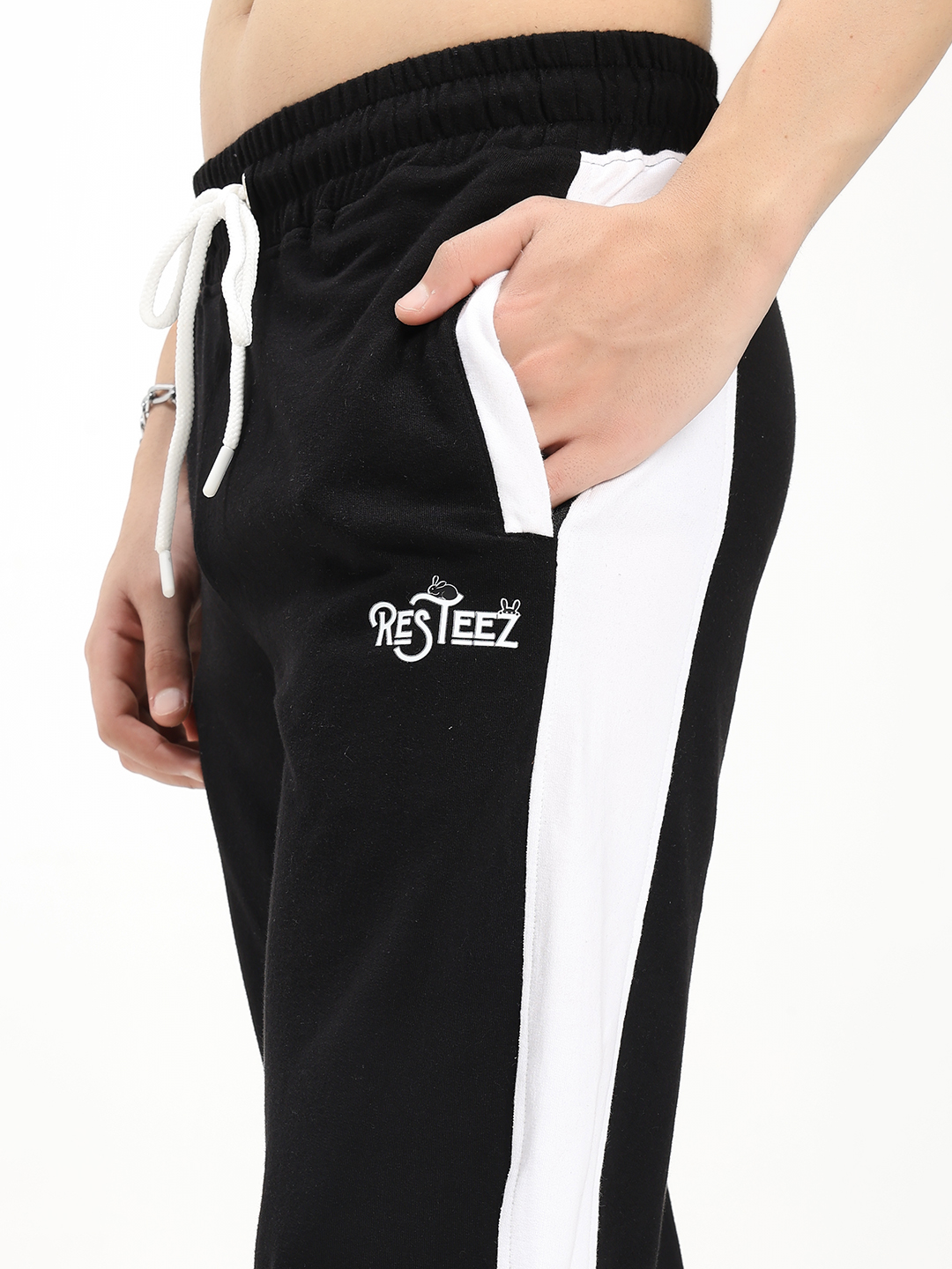 Black and White Track Pants
