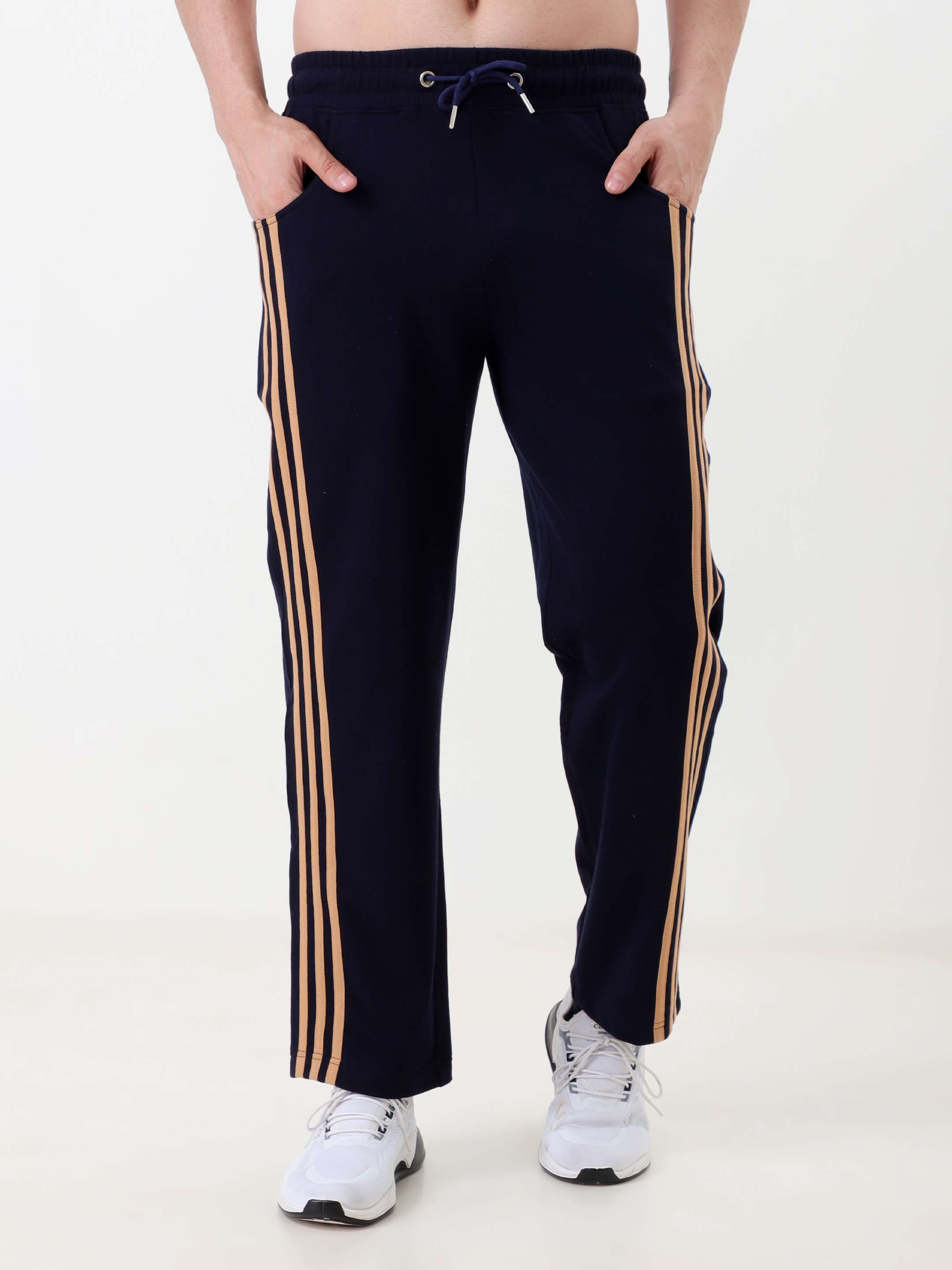 Men's navy blue track pants