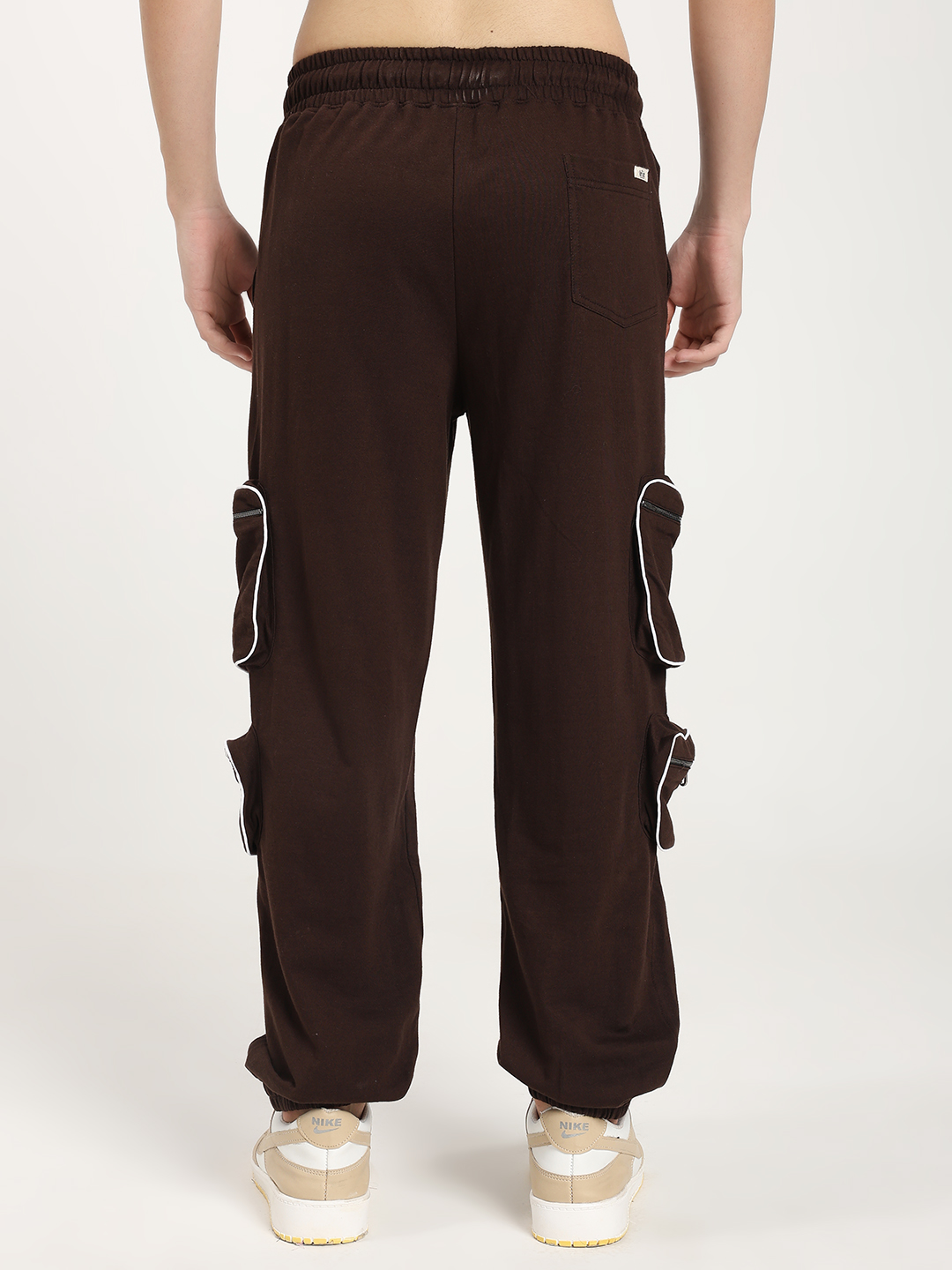 Brown Cargo Jogger Pants