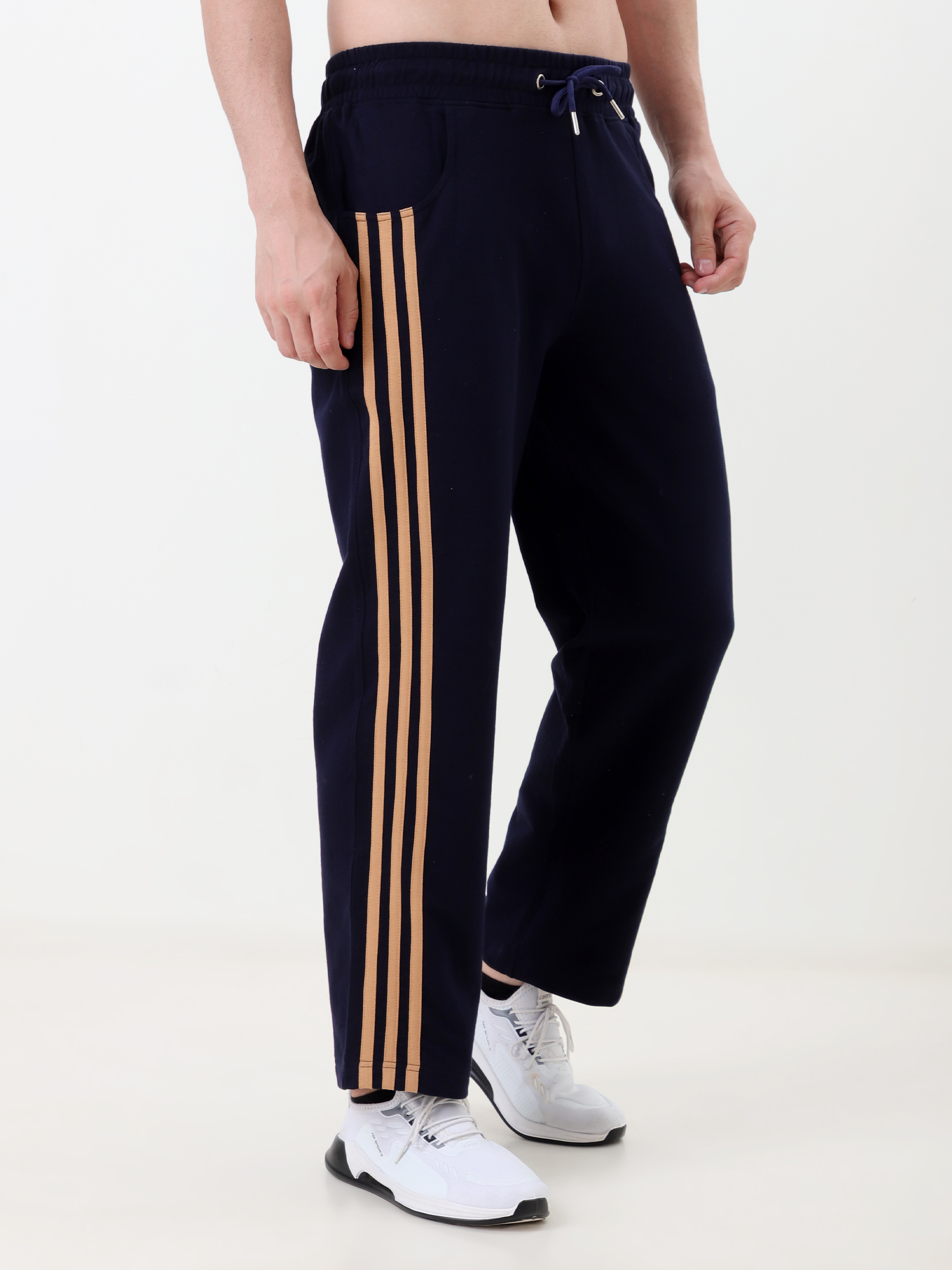 Men's navy blue track pants