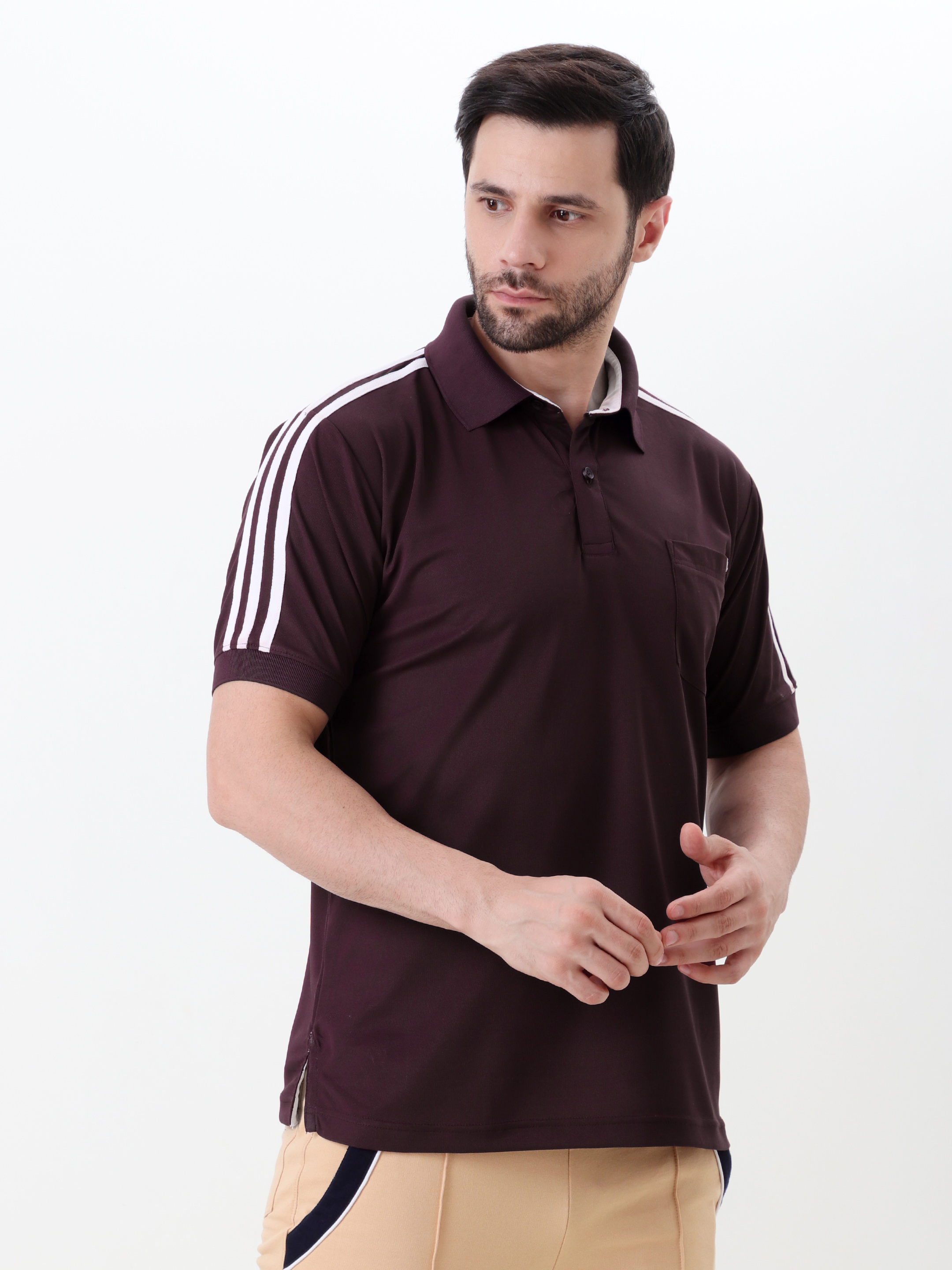 Men's Maroon Polo Shirt