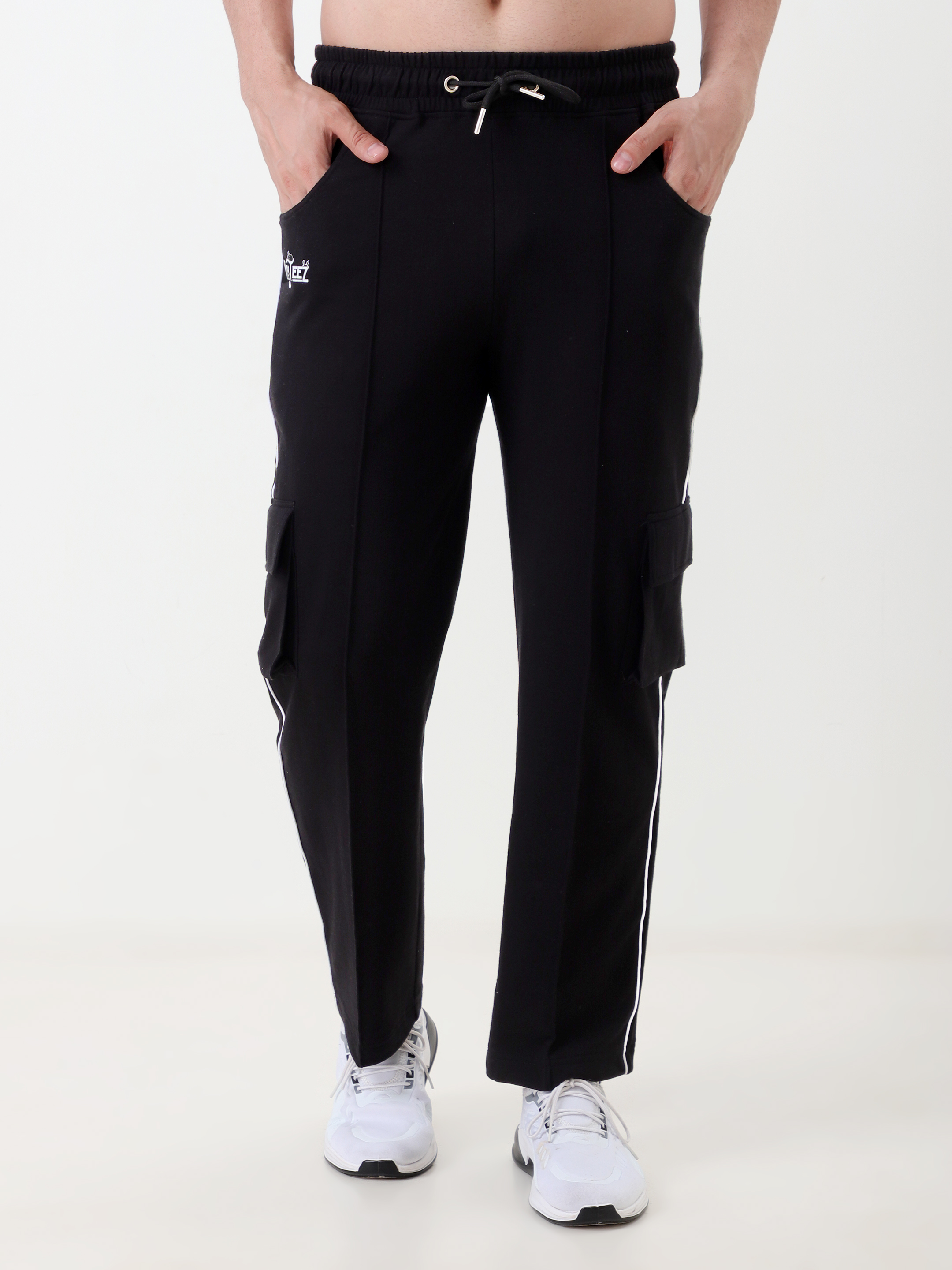 Black Cargo Jogger Pants