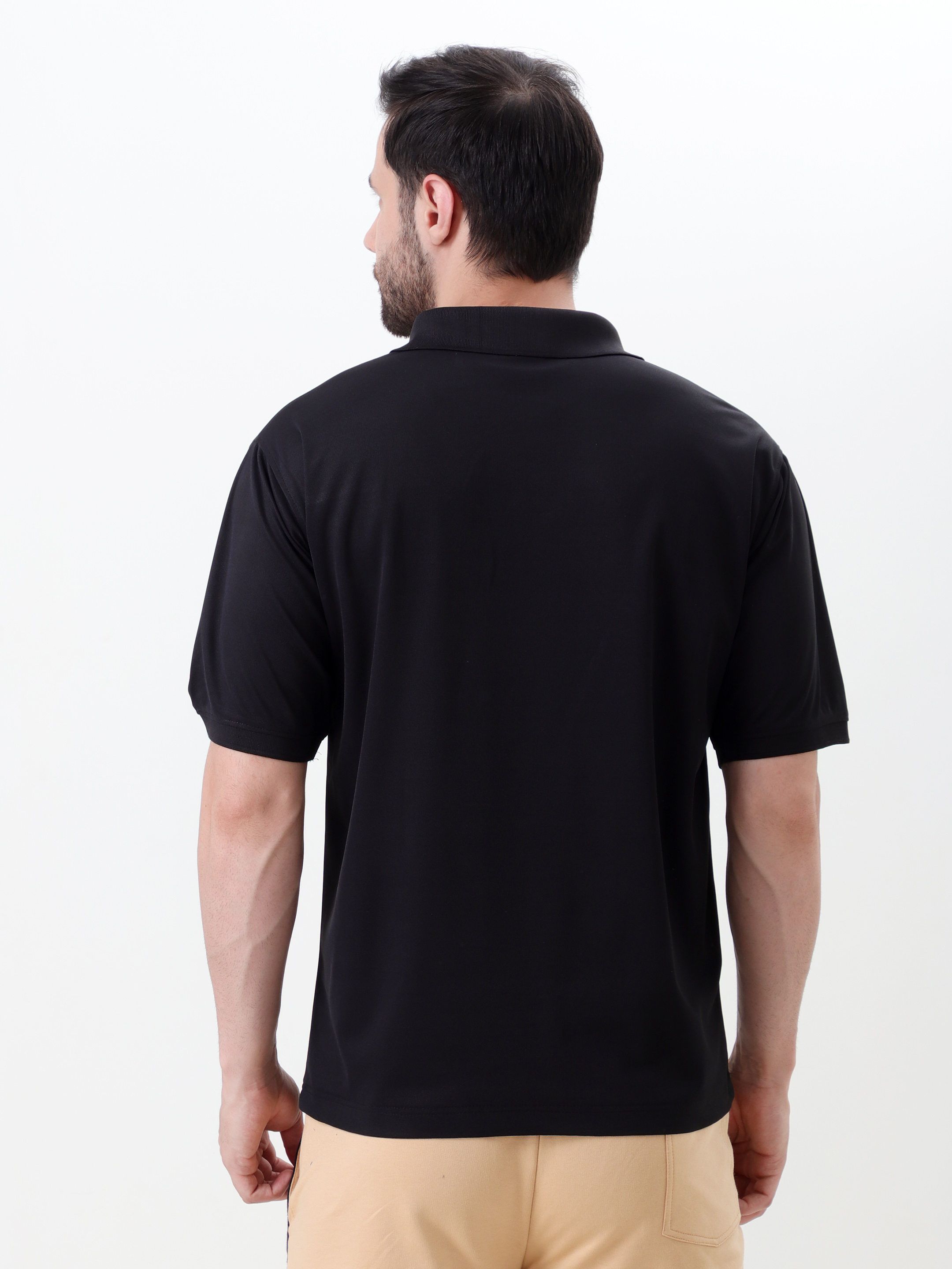 Black and White Polo Shirt