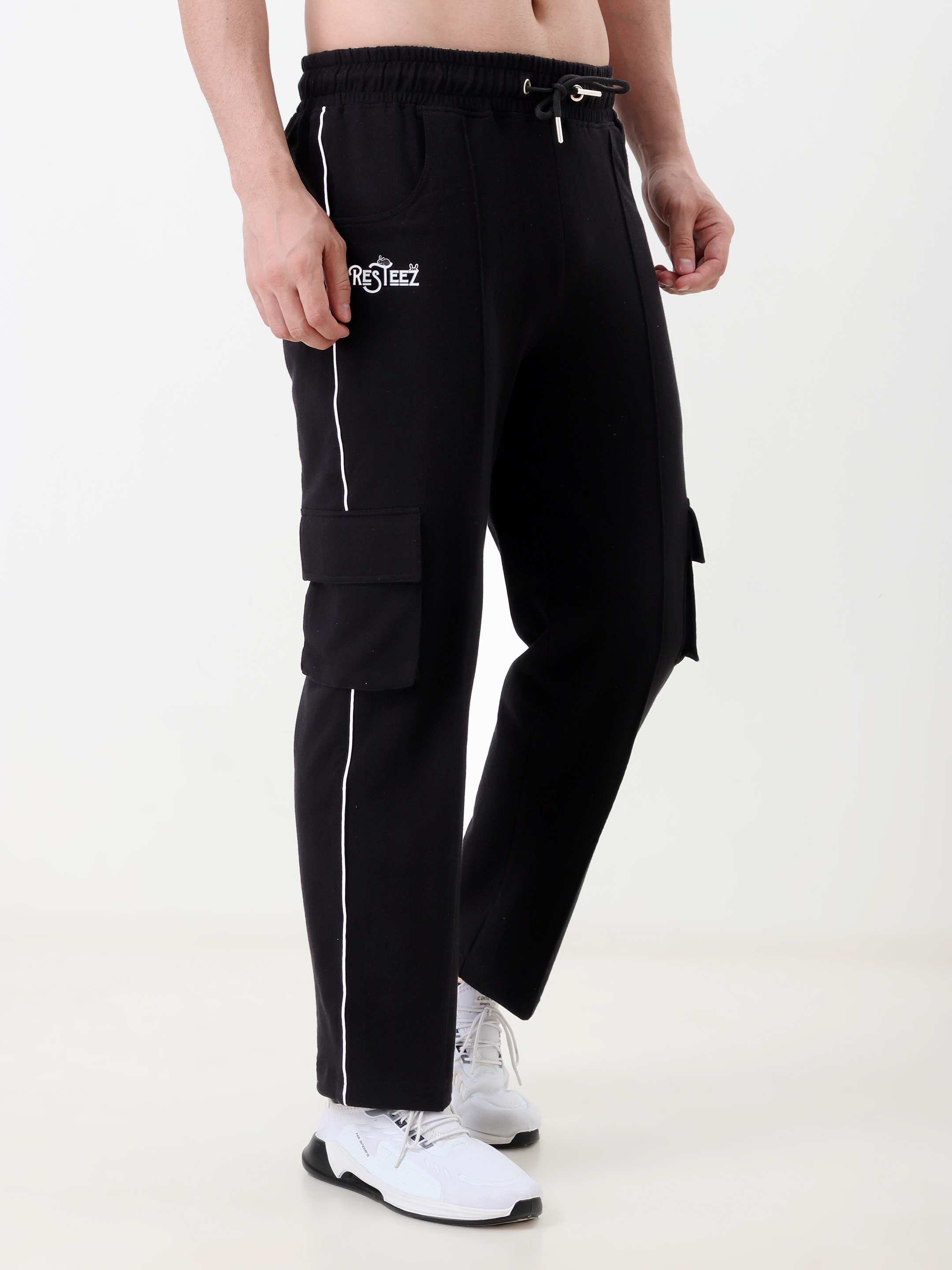Black Cargo Jogger Pants