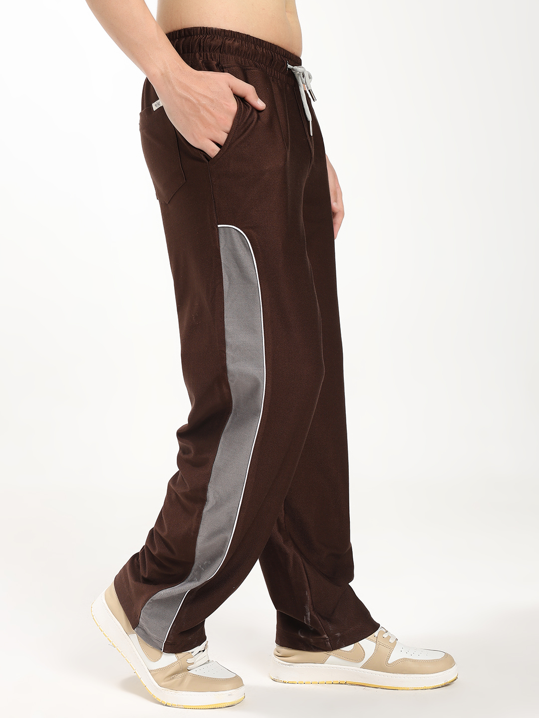 Brown Athletic Track Pants