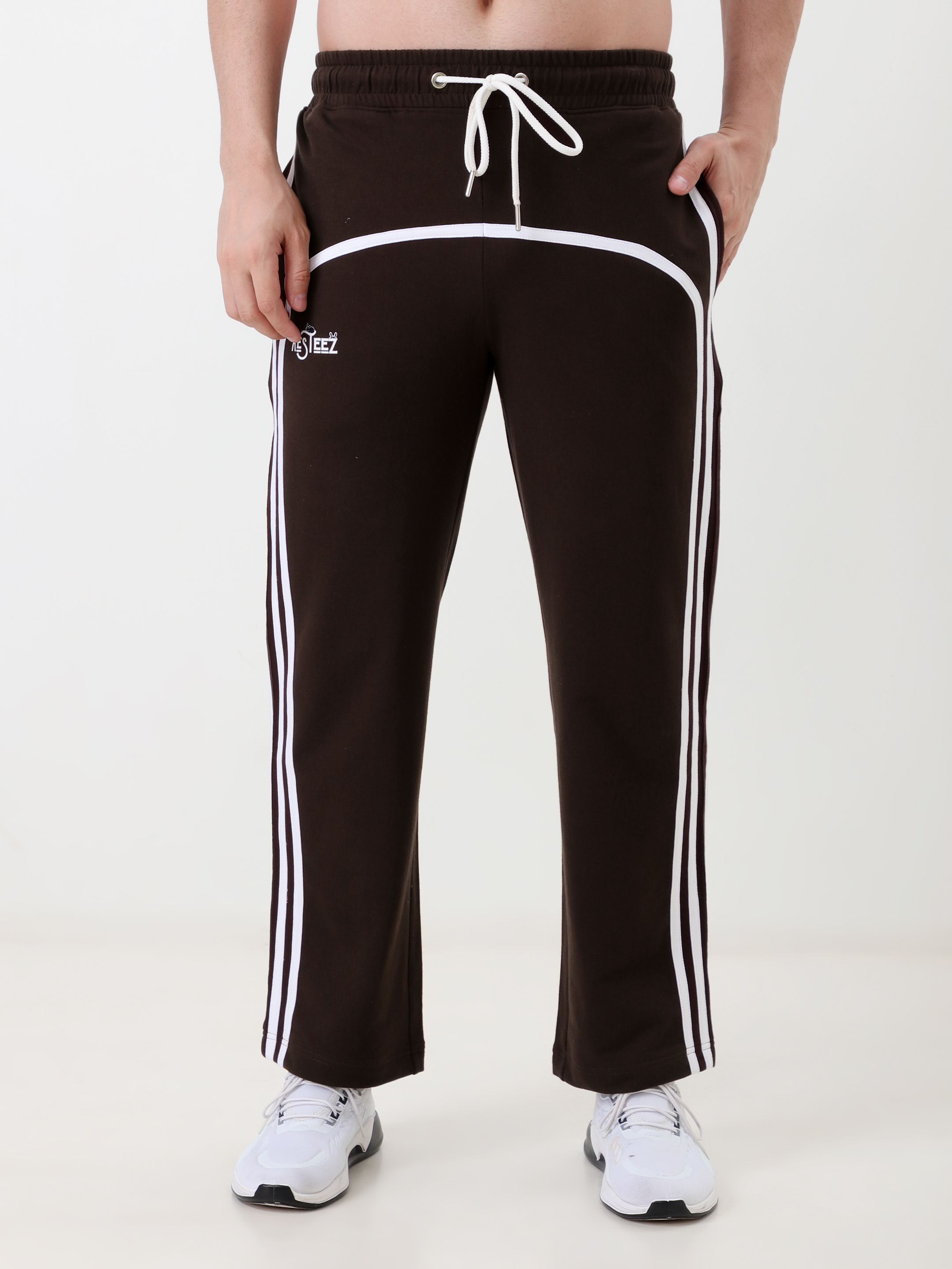 Men's Brown Athletic Track Pants