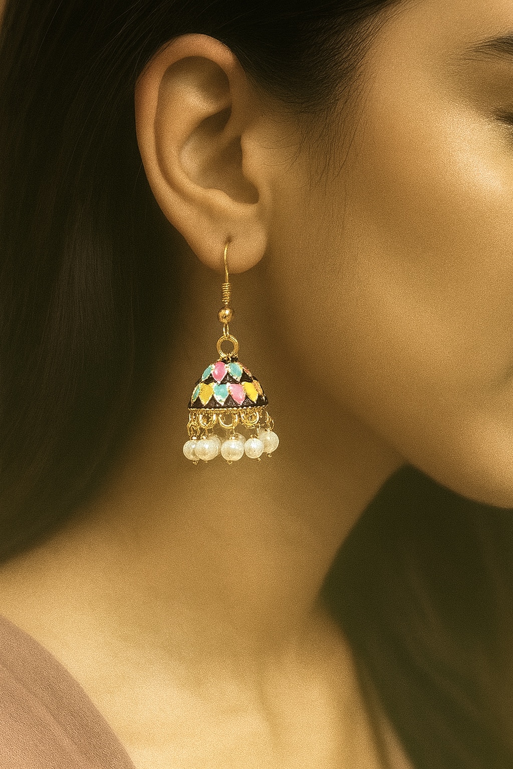 Colorful Jhumka Earrings