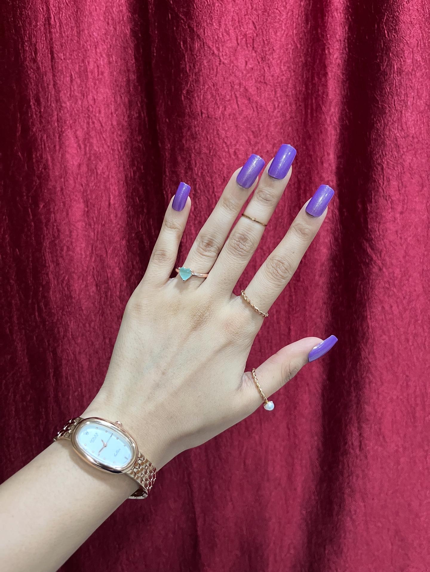 Aqua Green Gemstone Ring