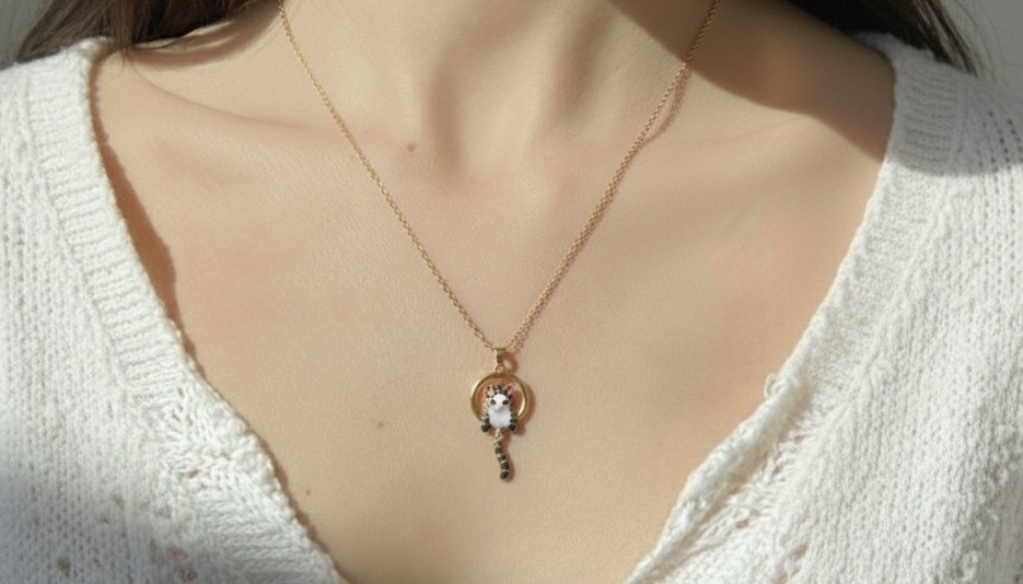 Cat Pendant Necklace
