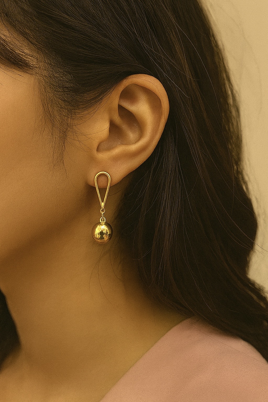 Gold Drop Earrings