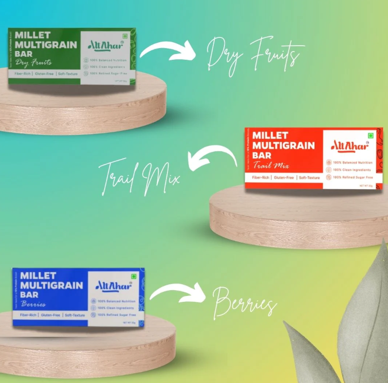 Millet Multigrain Bars Assorted (Pack of 6) - Wholesome. Delicious. Guilt-Free.