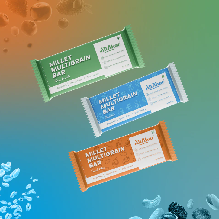 Millet Multigrain Bars Assorted (Pack of 6) - Wholesome. Delicious. Guilt-Free.