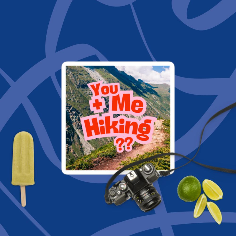 You+Me Hiking Sticker - Trail