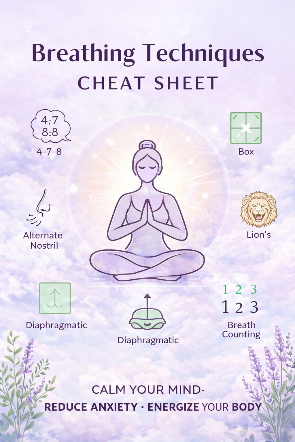 Breathing Techniques Cheat Sheet