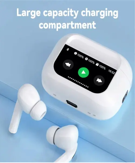 AIRPODS A9 PRO ANC ENC BLUETOOTH TOUCH SCREEN AIRBUDS